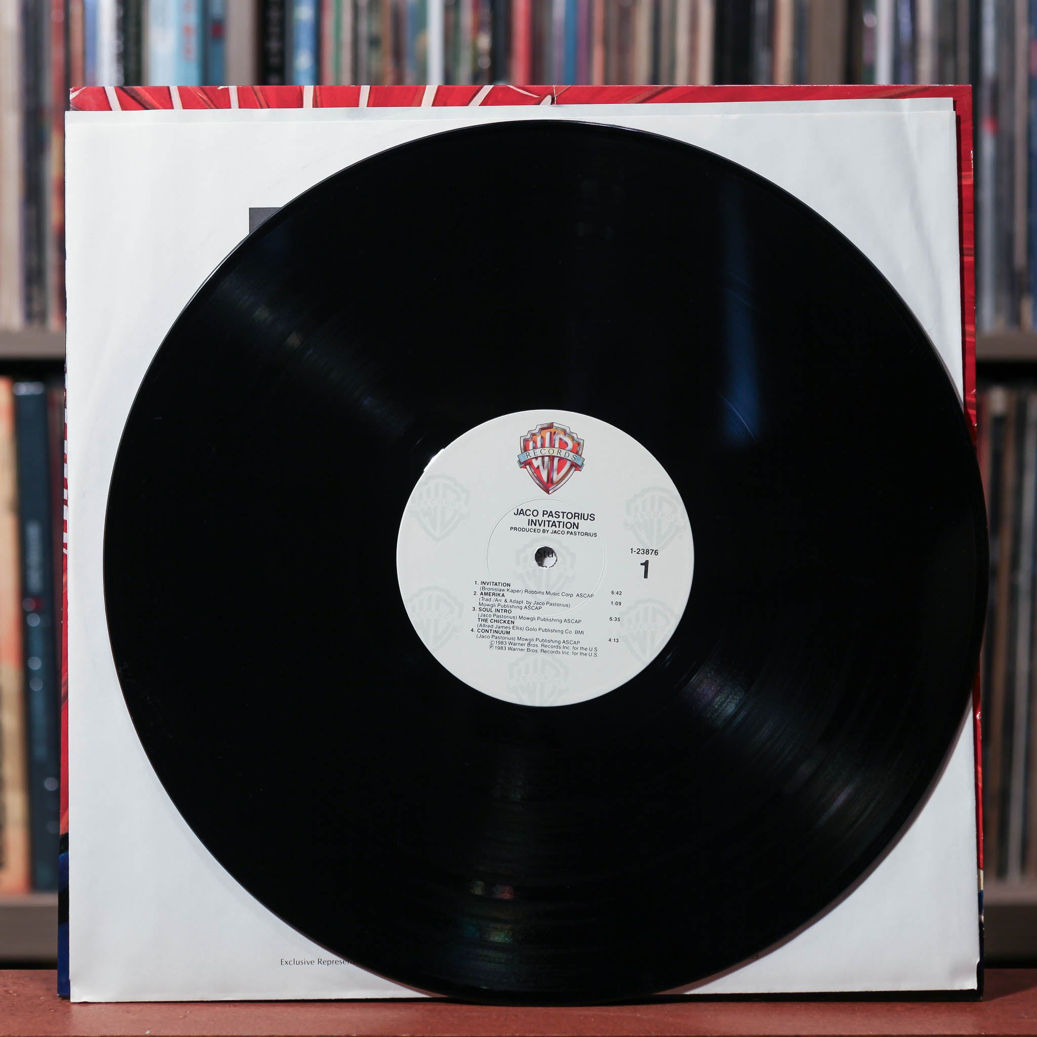Jaco Pastorius - Invitation - 1983 Warner Bros. Records, VG+/VG+