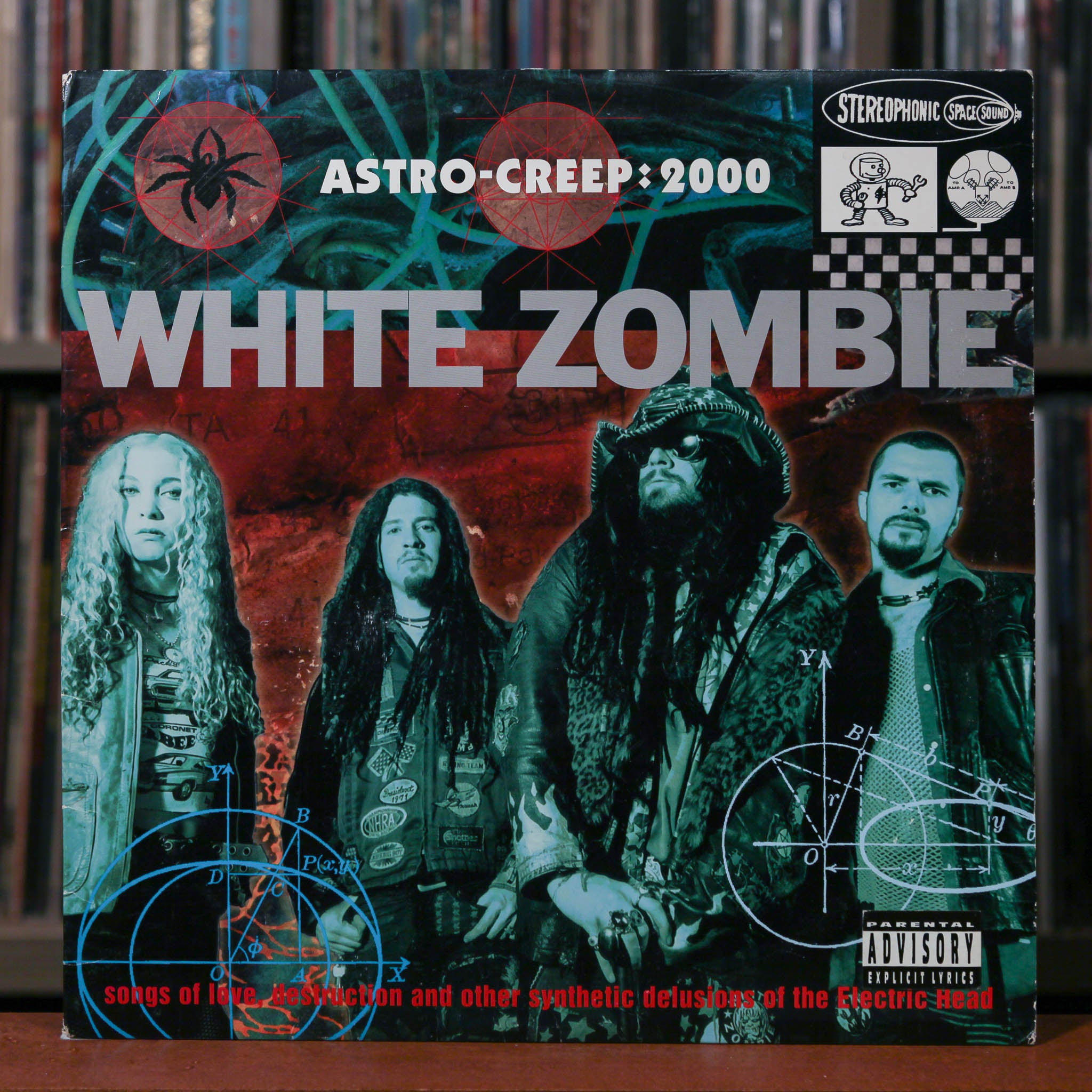 White Zombie - Astro-Creep: 2000 - Limited 1st Press on Blue Vinyl - 1