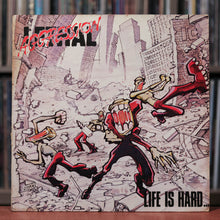 Load image into Gallery viewer, Lethal Aggression - Life Is Hard...But That's No Excuse At All! - Red Vinyl - German Import - 1988 Funhouse, VG/VG
