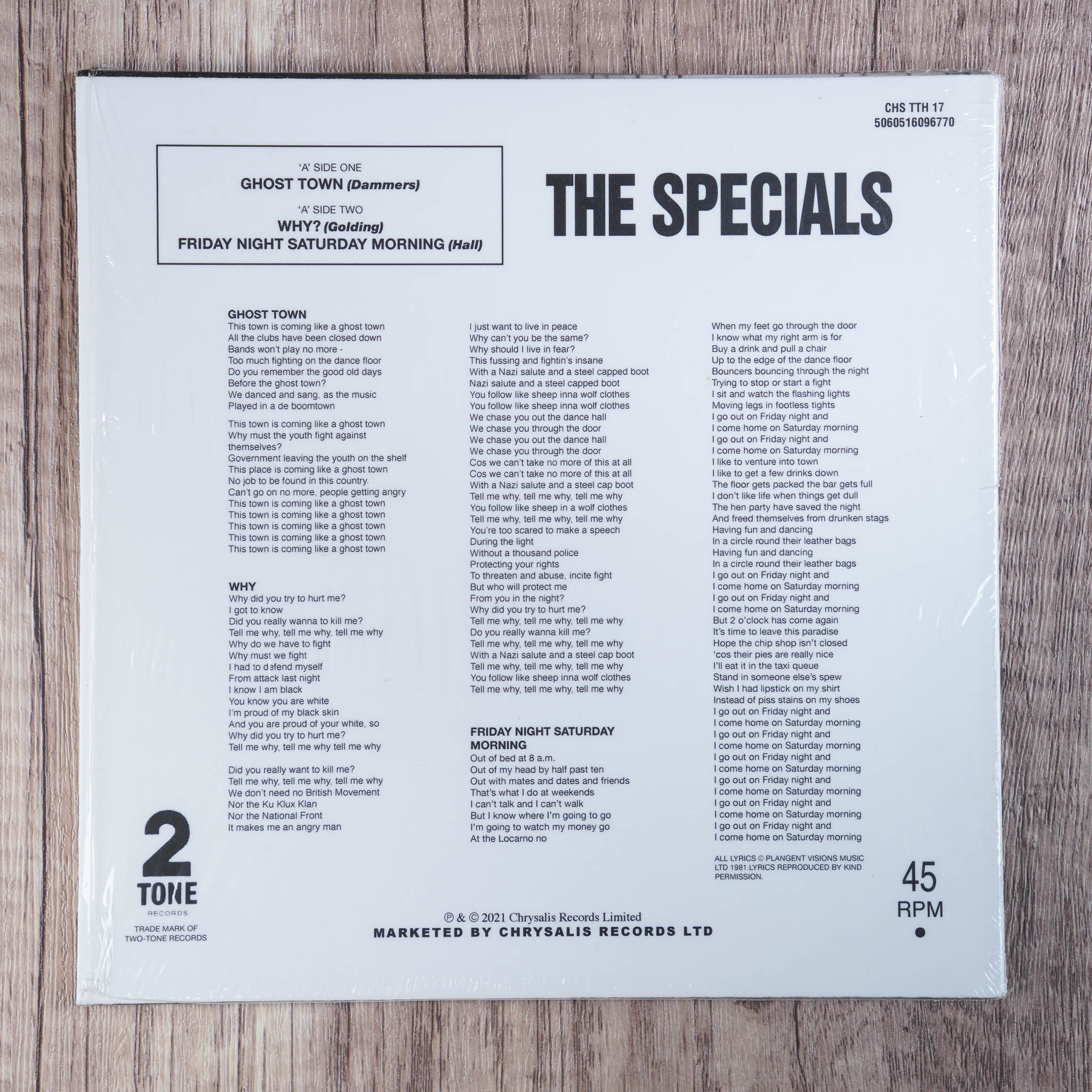 The Specials - Ghost Town / Why? / Friday Night, Saturday Morning - UK