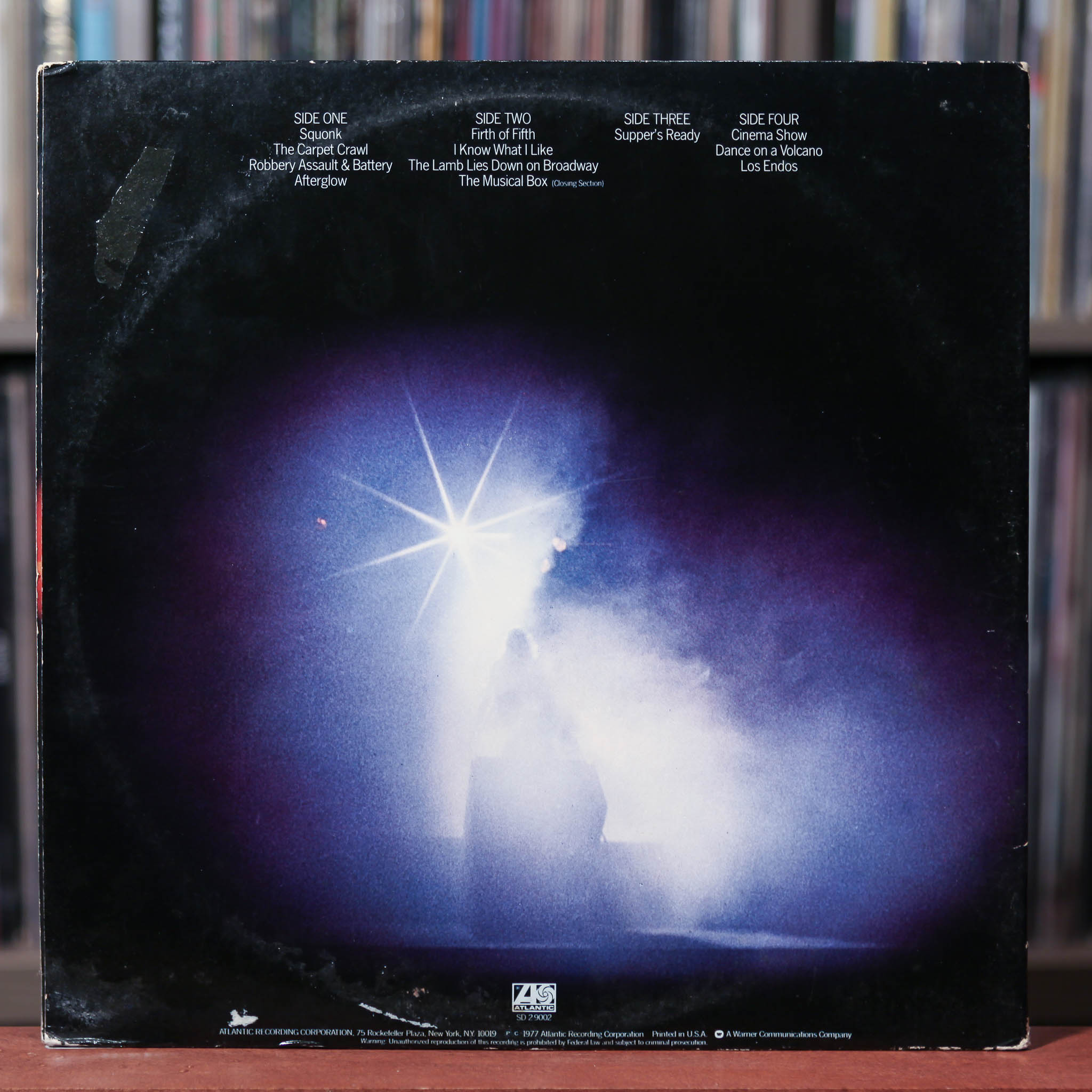 Genesis - Seconds Out - 2LP - 1977 Atlantic, VG/VG+