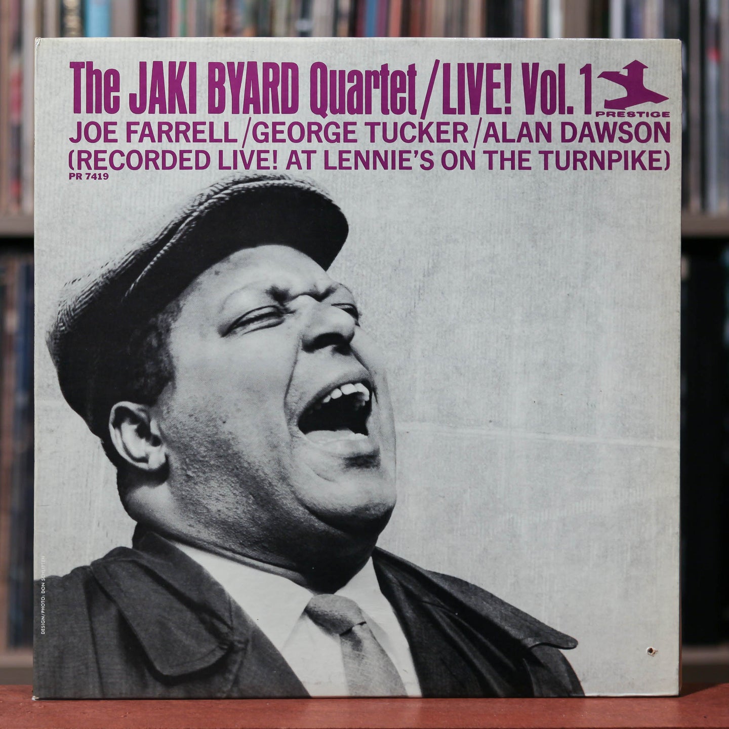 The Jaki Byard Quartet - Live Vol 1 - 1966 Prestige Records - VG+/VG