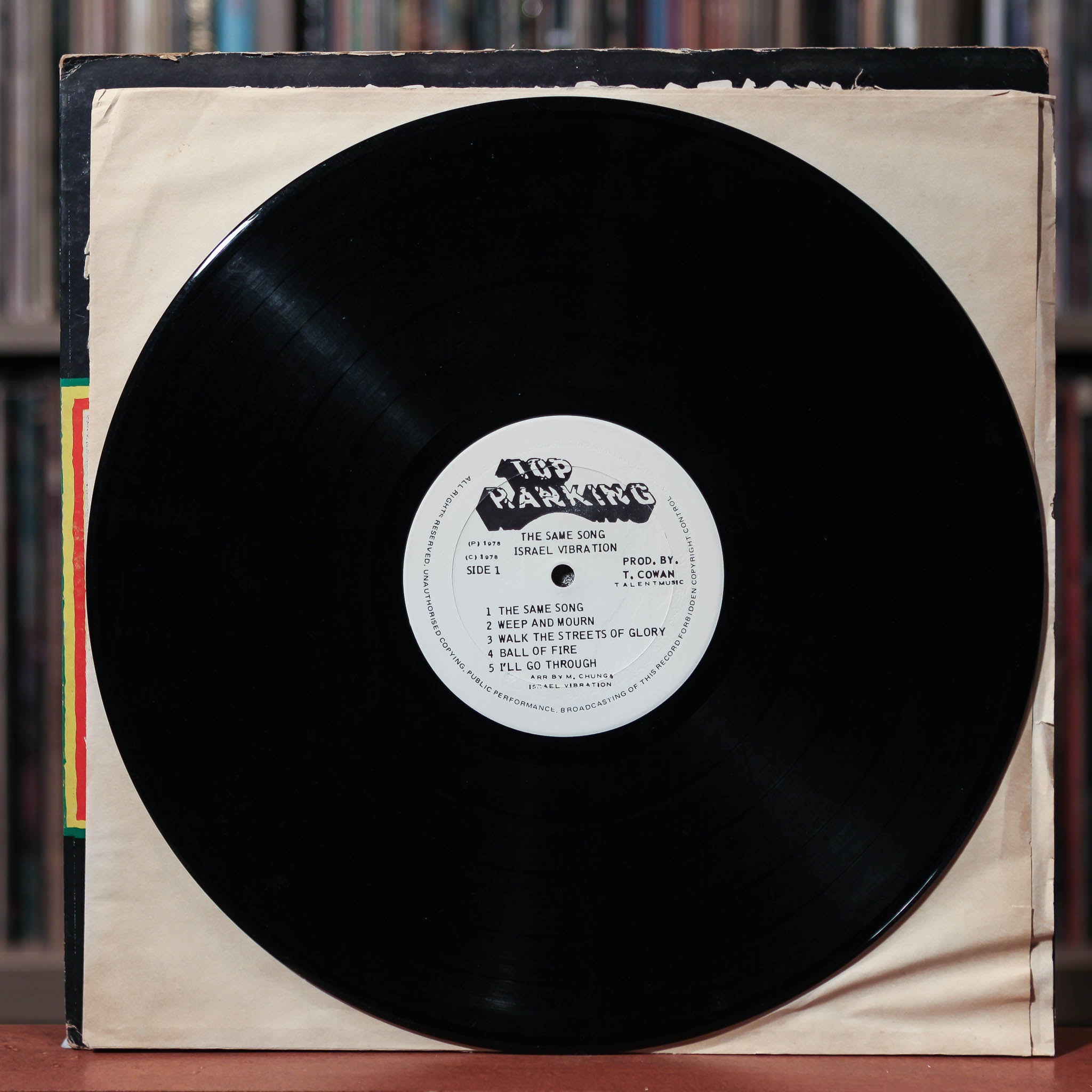 Israel Vibration - The Same Song - Jamaican Import - 1978 Top Ranking,