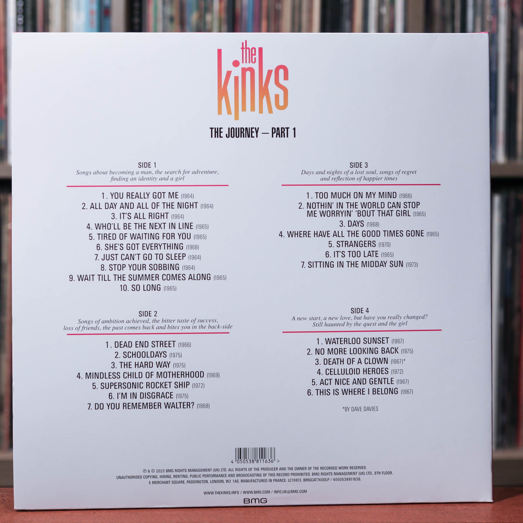 The Kinks - The Journey Part 1 - w/Booklet - 2023 BMG, EX/EX