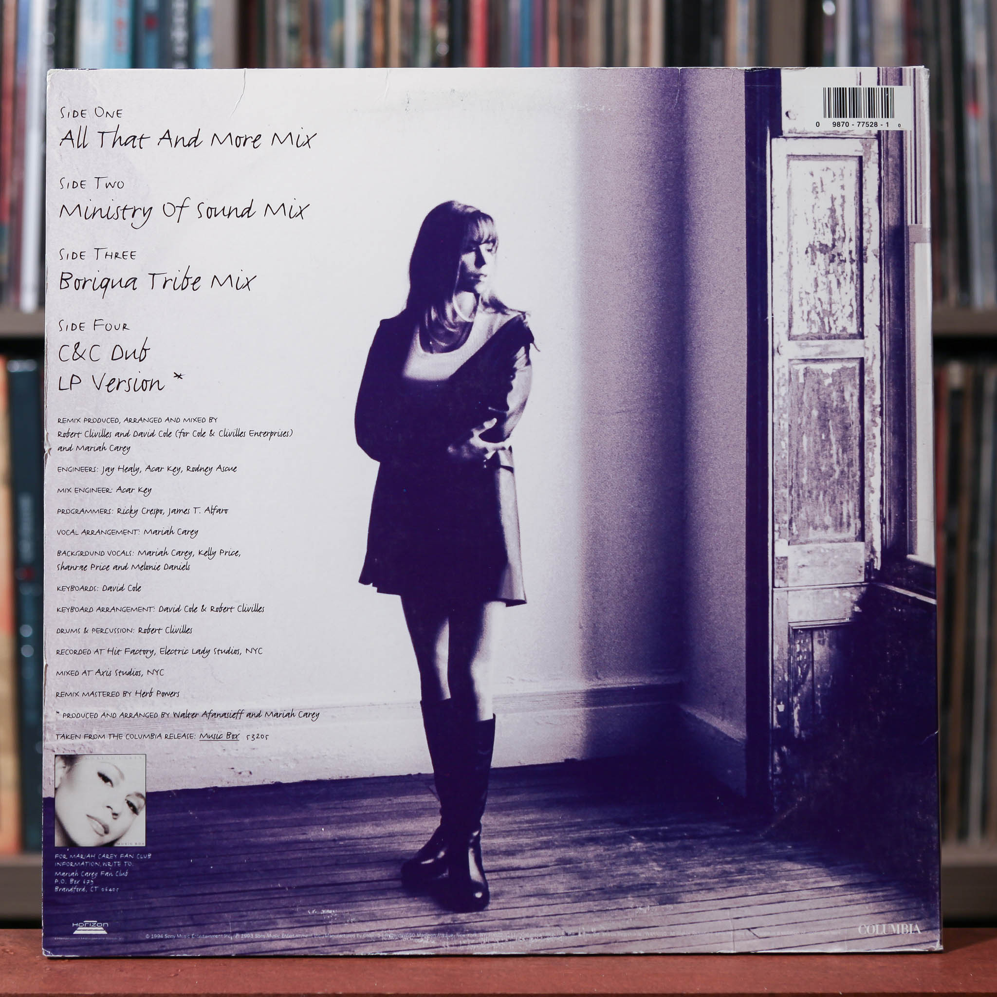 Mariah Carey - Anytime You Need A Friend - 1994 Columbia, VG+/VG+