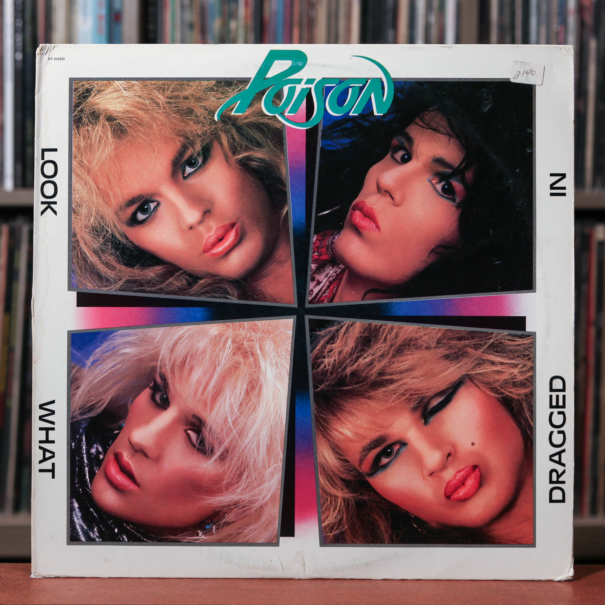 Poison - Look What The Cat Dragged In - 1986 Enigma Records, VG/VG