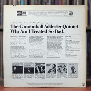 The Cannonball Adderley Quintet - Why Am I Treated So Bad! - 1966 Capitol, VG+/VG