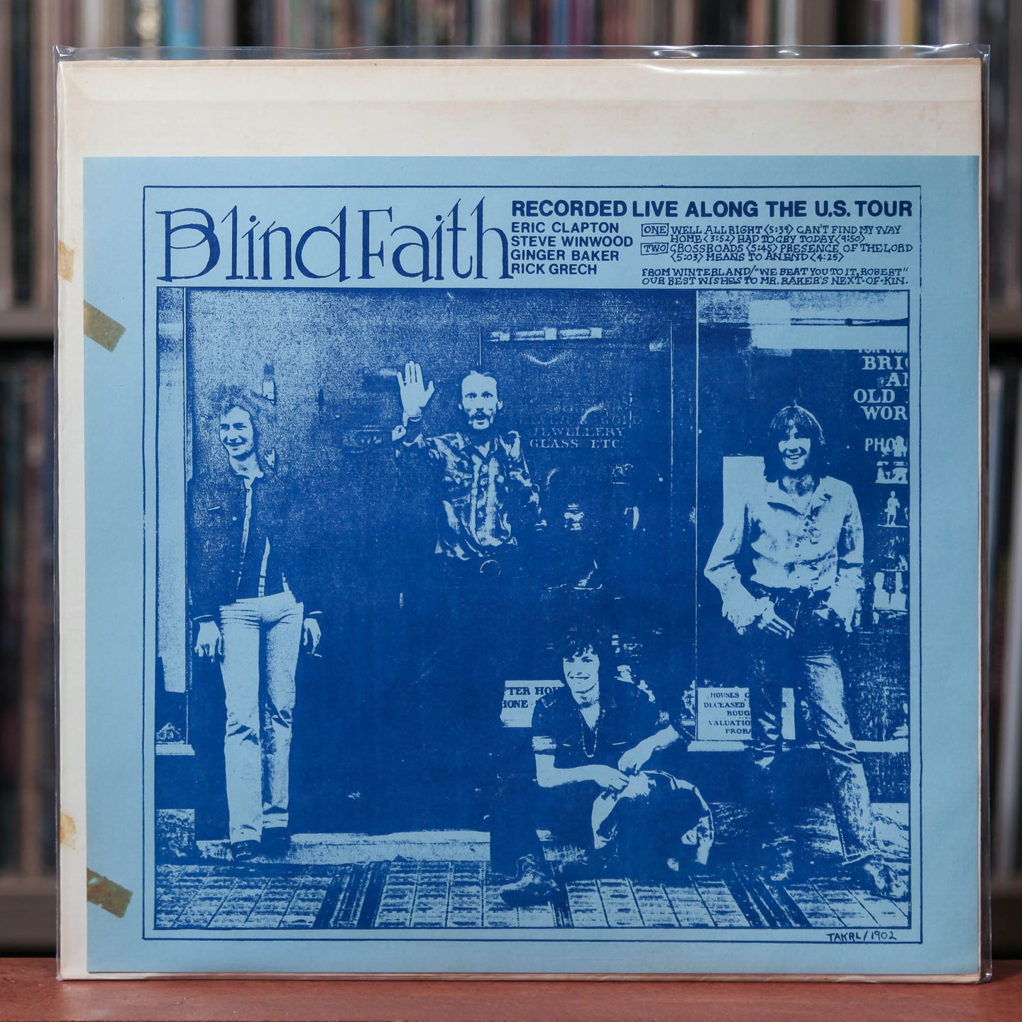 Blind Faith - Recorded Live Along The U.S. Tour - 1974 Not On Label, VG+/EX