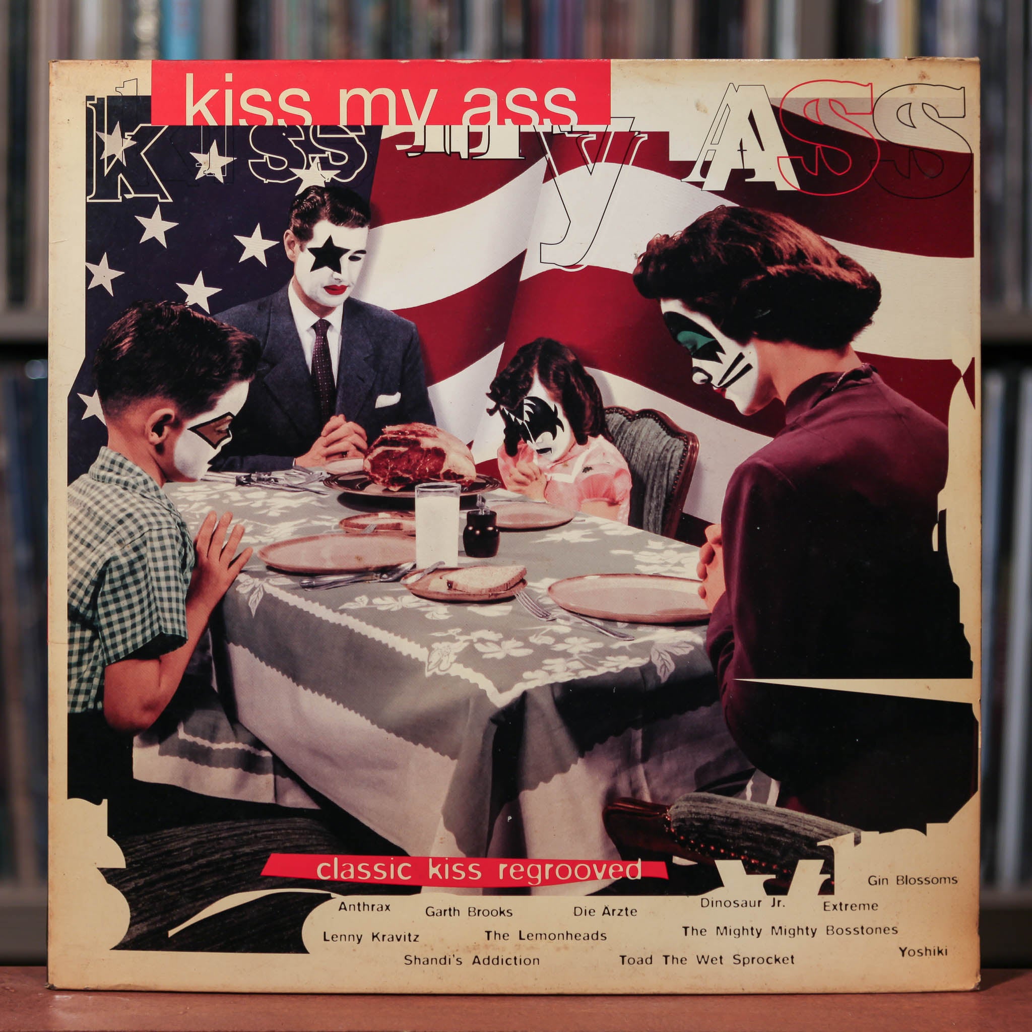 KISS Kiss My Ass アナログレコード Kiss My Ass: Classic Kiss Regrooved - Various - Red Vinyl - 1994 Mercu
