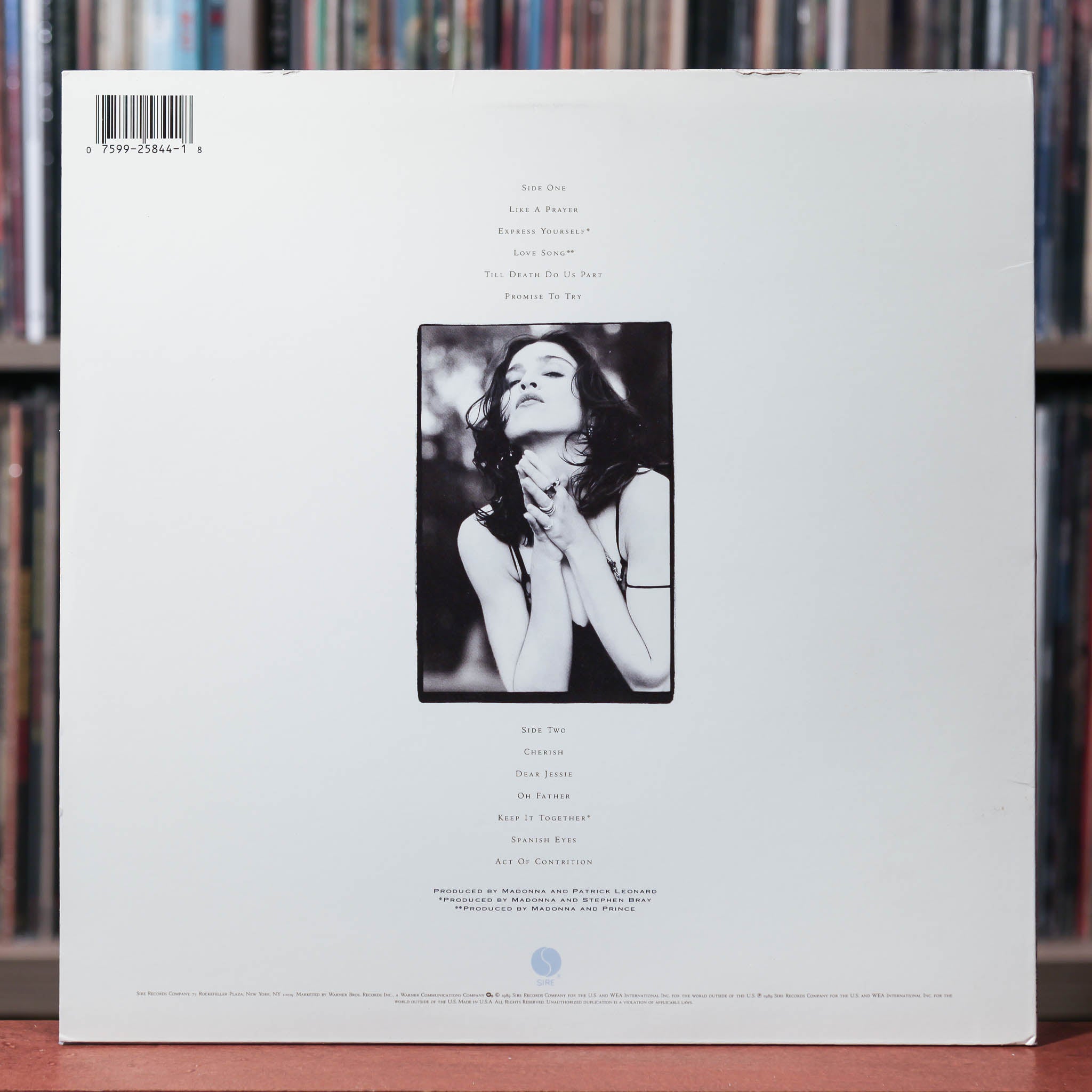 Madonna - Like A Prayer - 1989 Sire, EX/EX