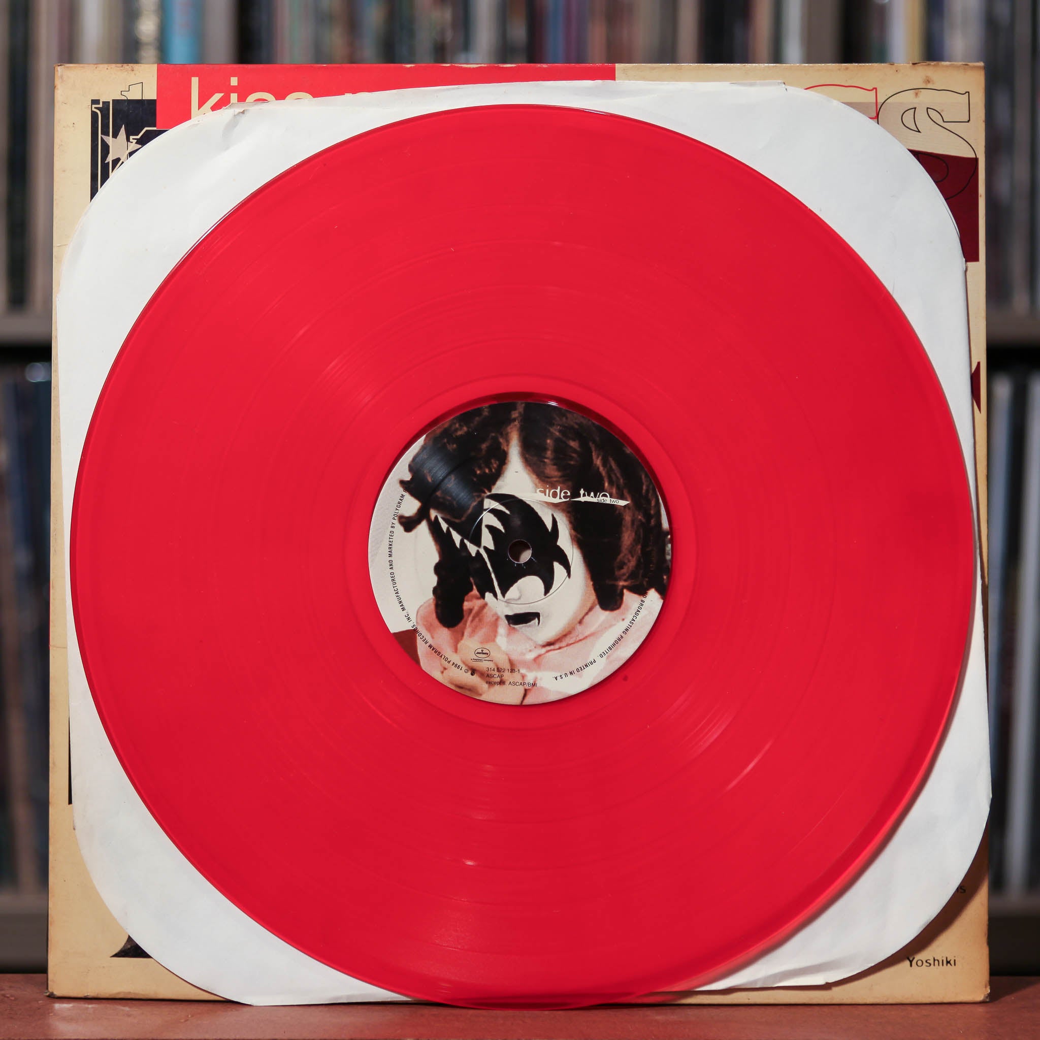 Kiss My Ass: Classic Kiss Regrooved - Various - Red Vinyl - 1994 Mercu