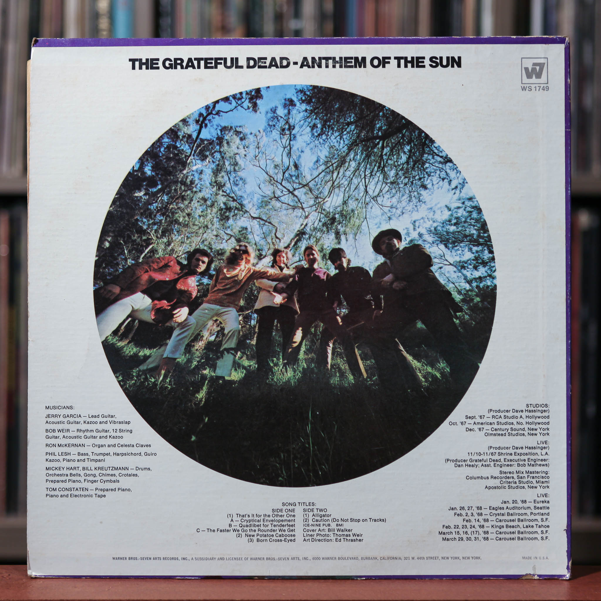 Grateful Dead - Anthem Of The Sun - 1973 Warner Bros, VG/VG+