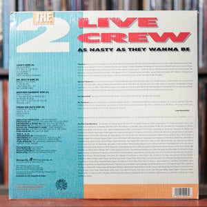 2 Live Crew - As Nasty As They Wanna Be - 2LP - 1989 Luke Skyywalker Records, VG+/VG w/Shrink