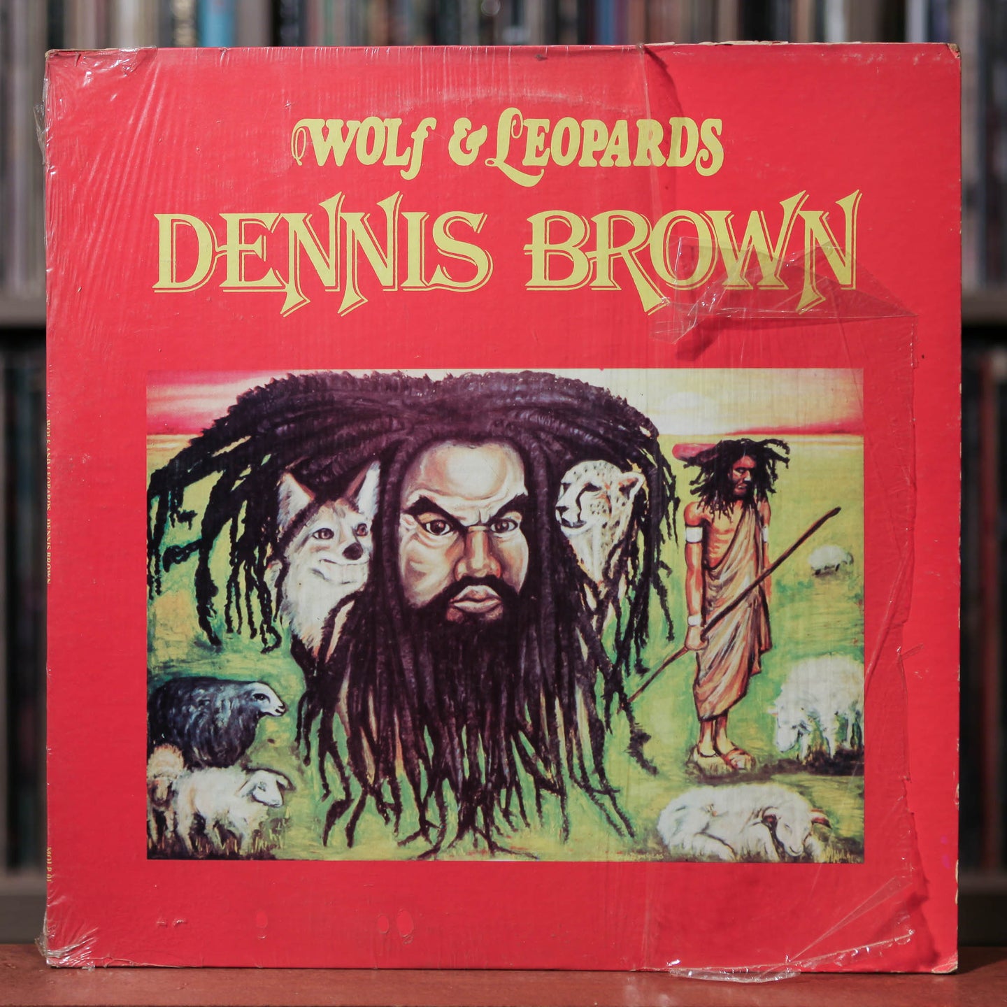 Dennis Brown - Wolf & Leopards - Jamaican Import - 1979 Weed Beat, VG+/VG w/Shrink