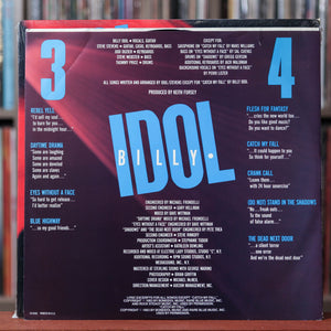 Billy Idol - Rebel Yell - 1983 Chrysalis, VG+/VG+ w/Shrink and Hype