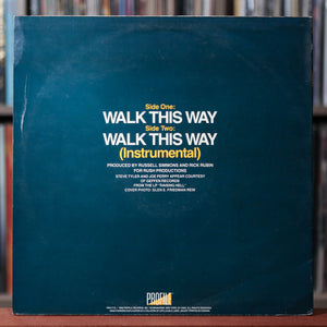Run DMC - Walk This Way - 12" Single - 1986 Profile, VG/EX