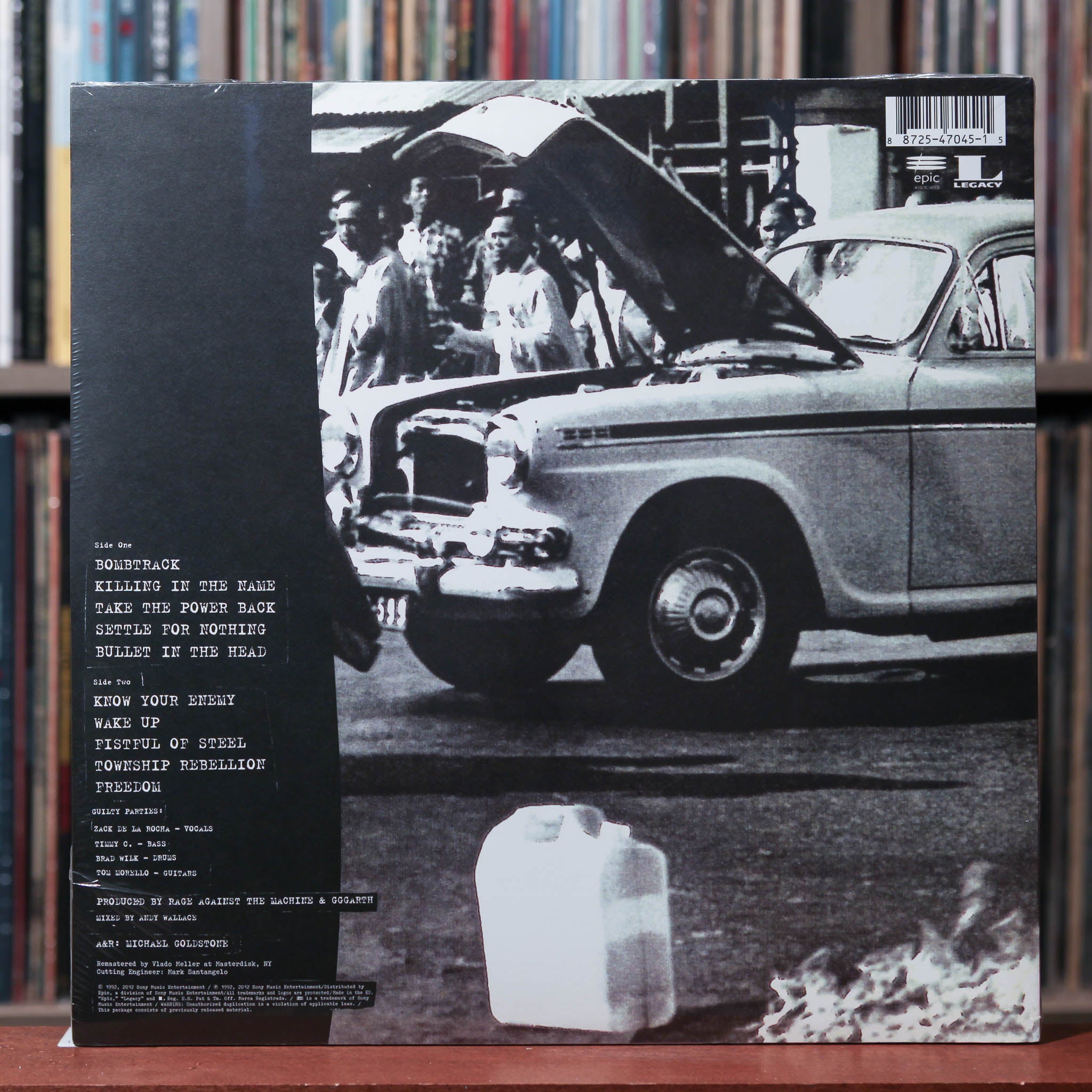 Rage Against The Machine - Rage Against The Machine - 2012 Epic Associ