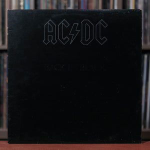 AC/DC - Back in Black - 1980 Atlantic, VG+/VG