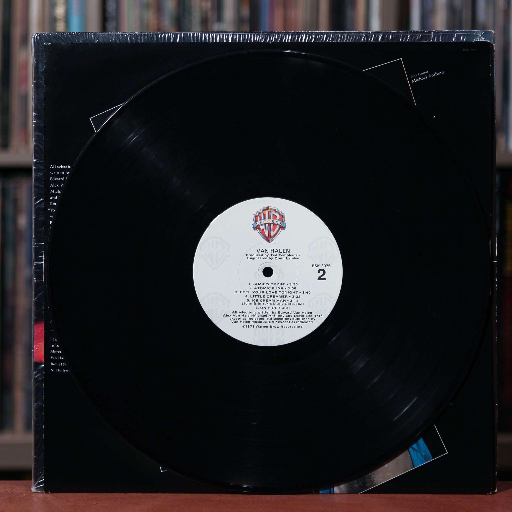 Van Halen - Self-titled - 1978 Warner Bros, VG+/VG+ w/Shrink