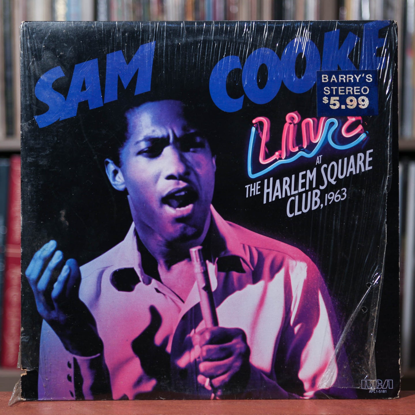 Sam Cooke - Live At The Harlem Square Club, 1963 - 1985 RCA, VG+/EX w/