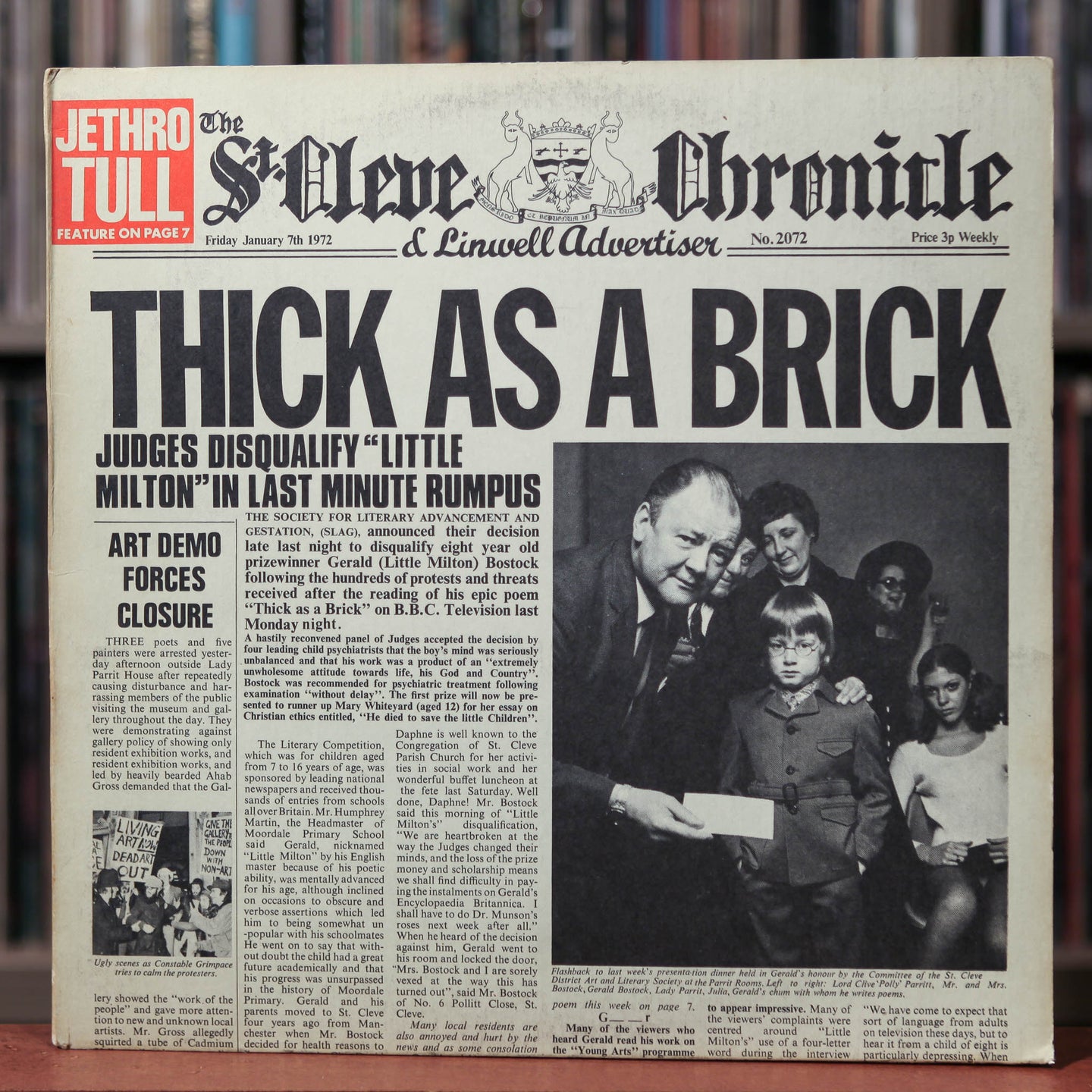 Jethro Tull - Thick As A Brick - 1972 Reprise, VG+/VG+