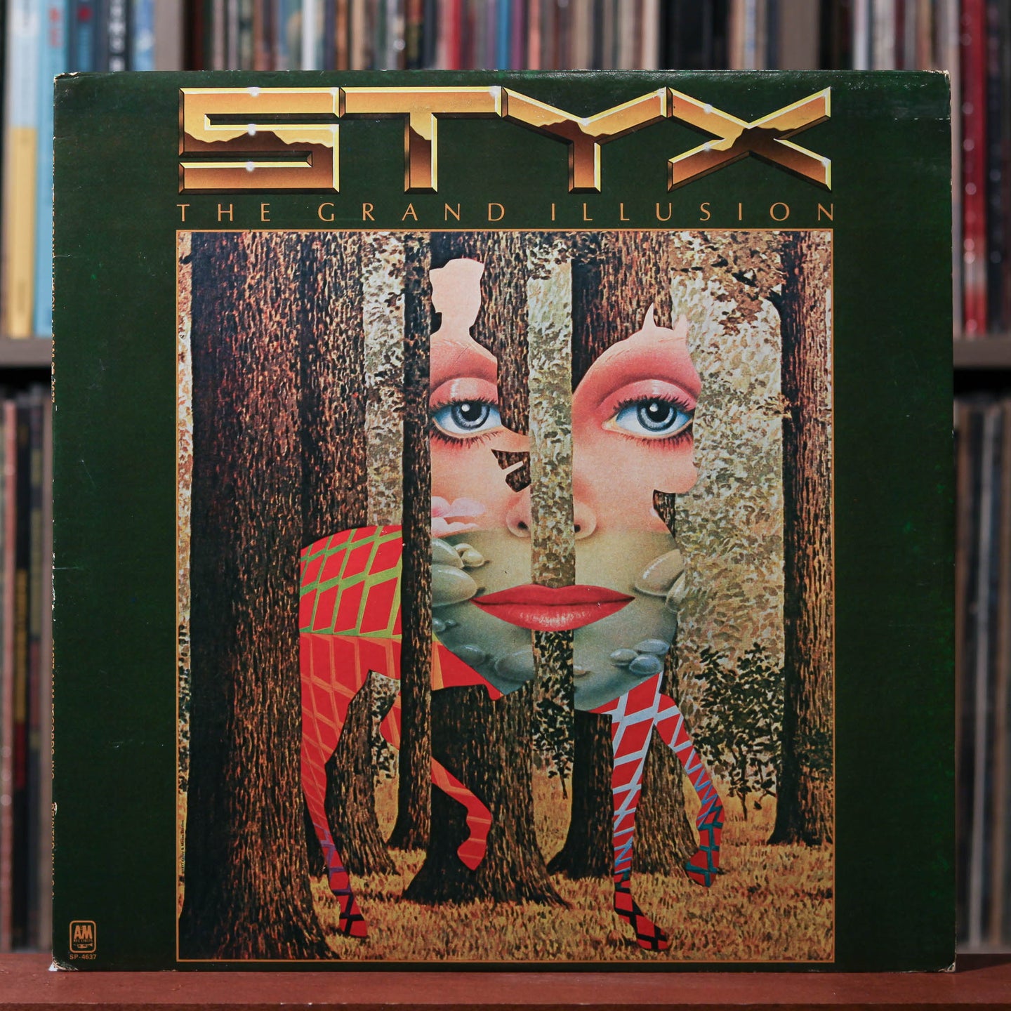 Styx - The Grand Illusion - W/ POSTER 1977 A&M Records, VG+/EX