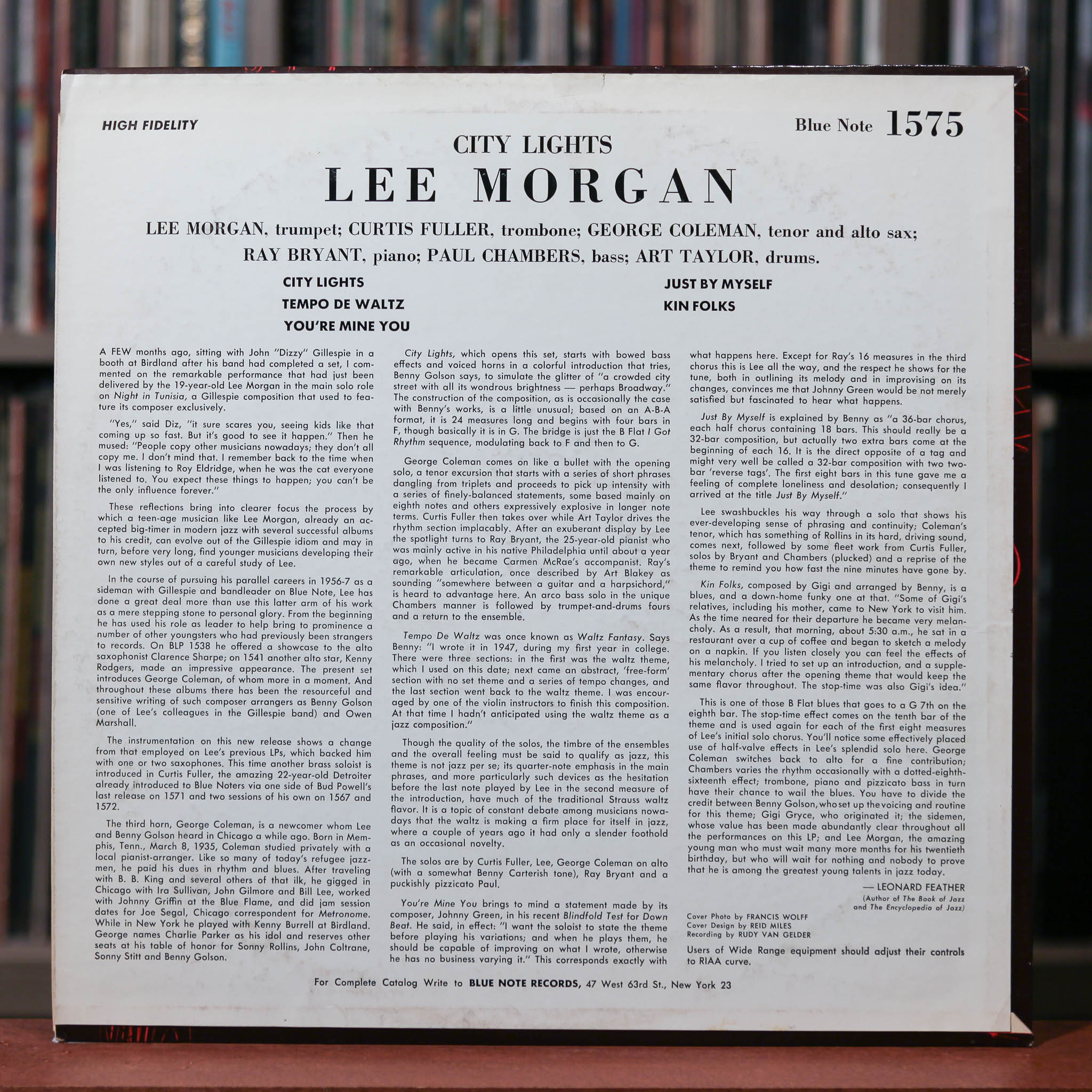 Lee Morgan - City Lights - 1966 Blue Note, VG++/EX