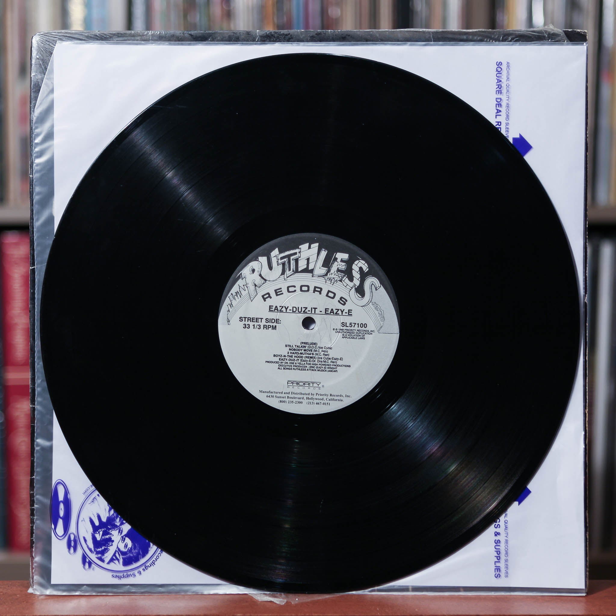 Eazy-E - Eazy-Duz-It - 1988 Ruthless Records, VG/VG w/Shrink
