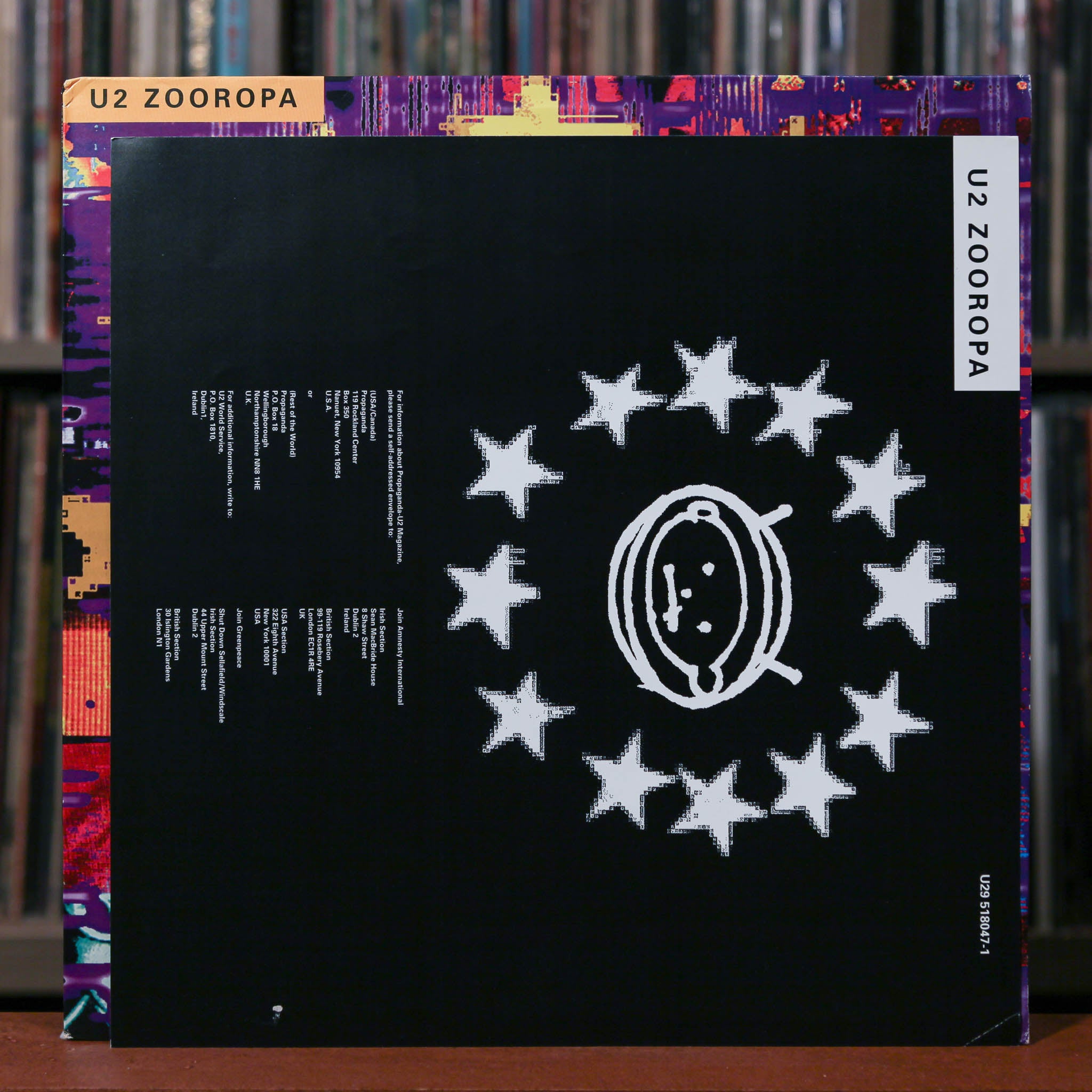 U2 - Zooropa - 1993 Island Records, VG+/VG+