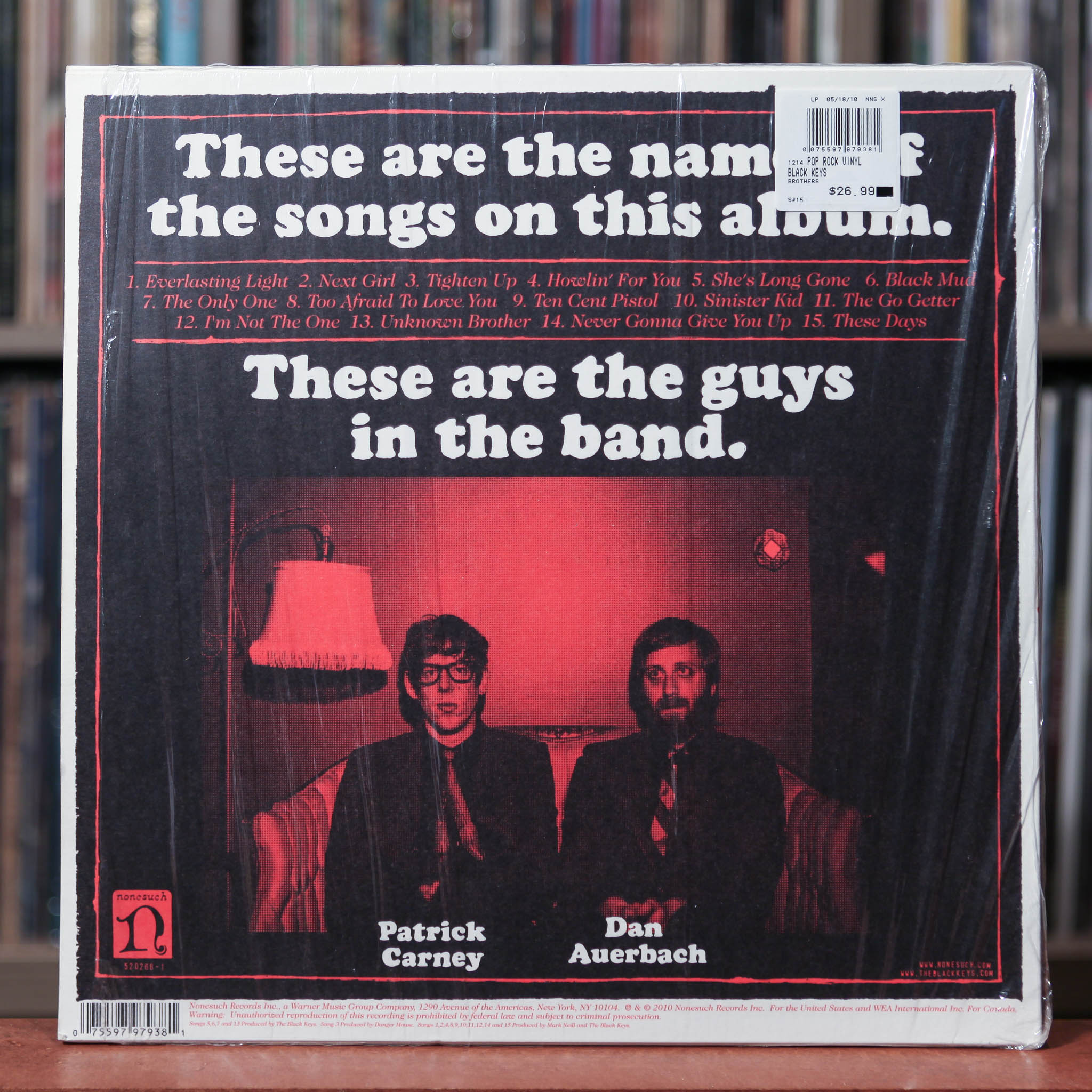 The Black Keys - Brothers - 2LP - 2010 Nonesuch, EX/NM w/Shrink