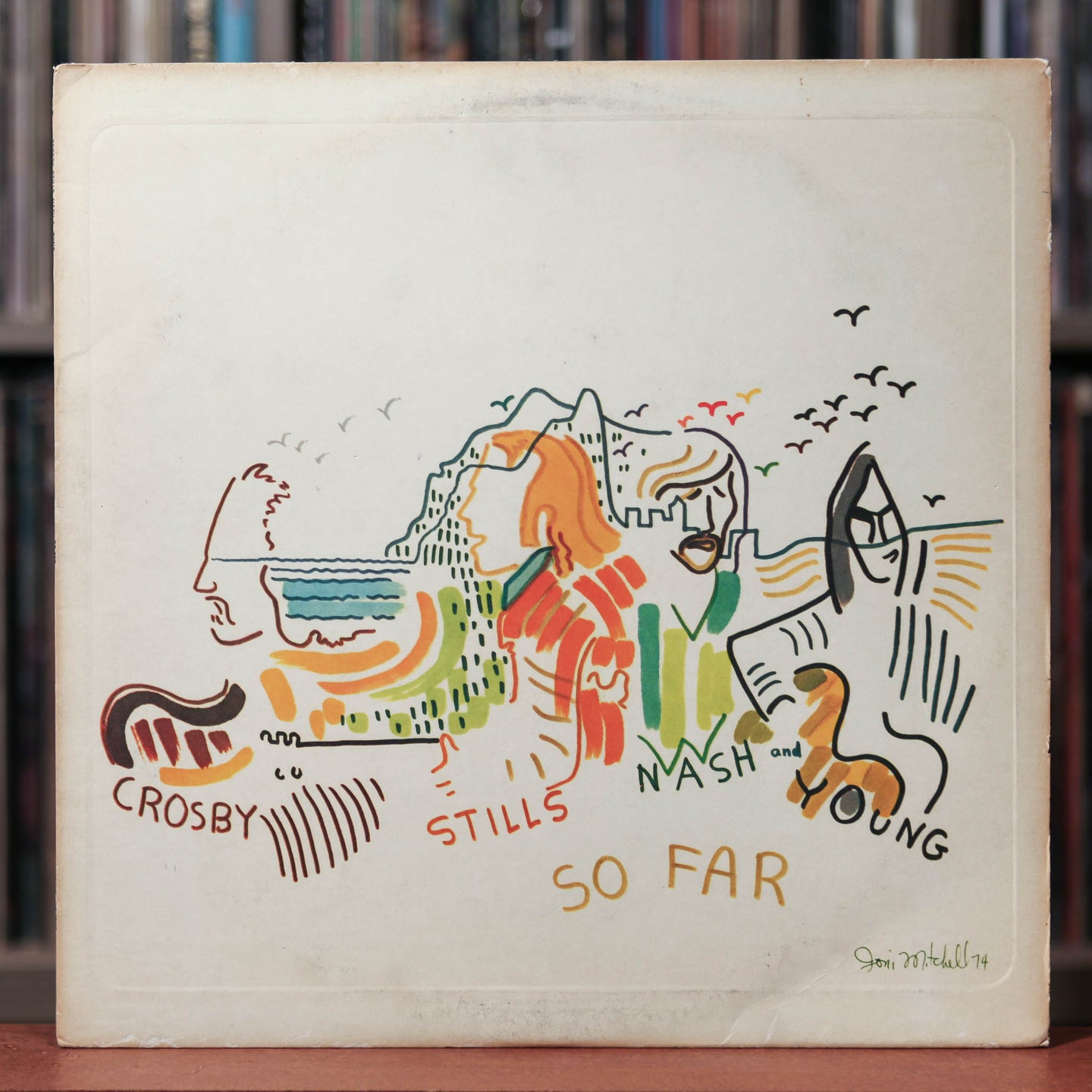 Crosby Stills Nash and Young - So Far - 1974 Atlantic, VG/VG+