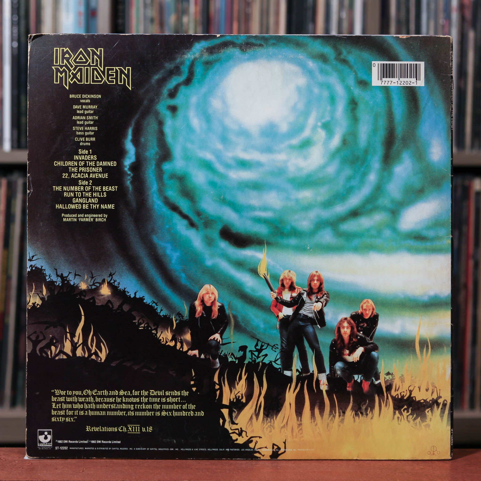 Iron Maiden - The Number Of The Beast - 1986 Harvest, VG/VG