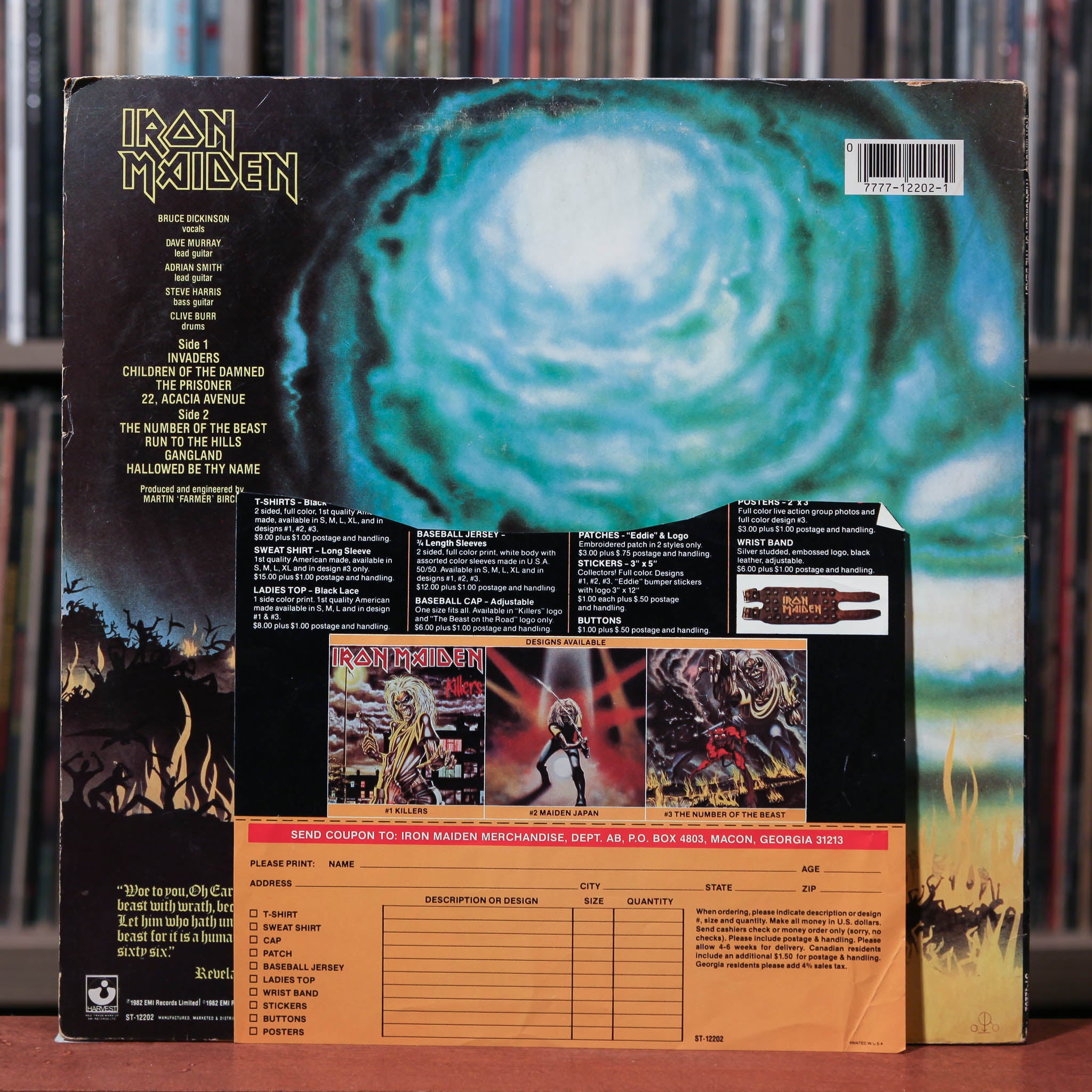 Iron Maiden - The Number Of The Beast - 1986 Harvest, VG/VG