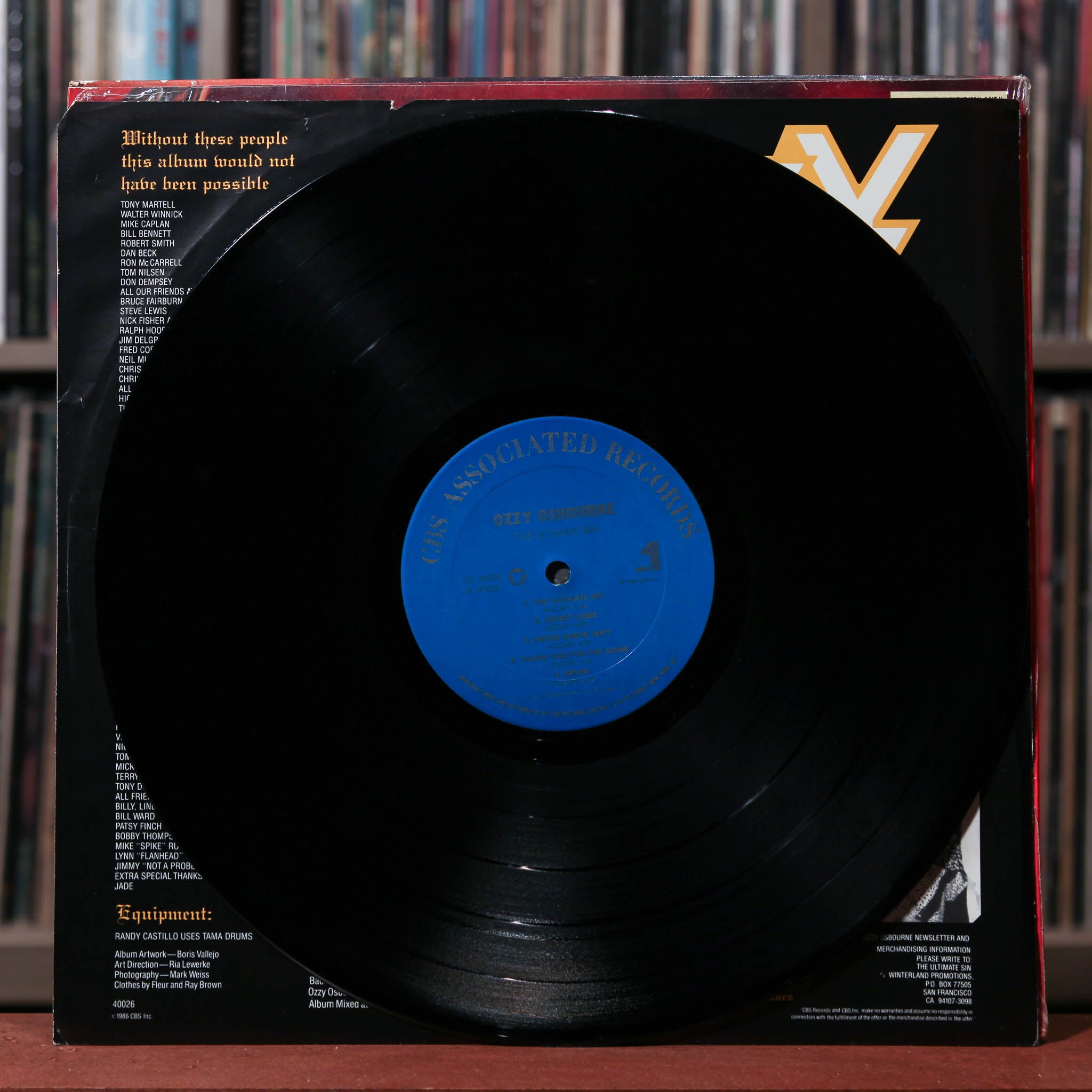Ozzy Osbourne - The Ultimate Sin - 1986 CBS Associated