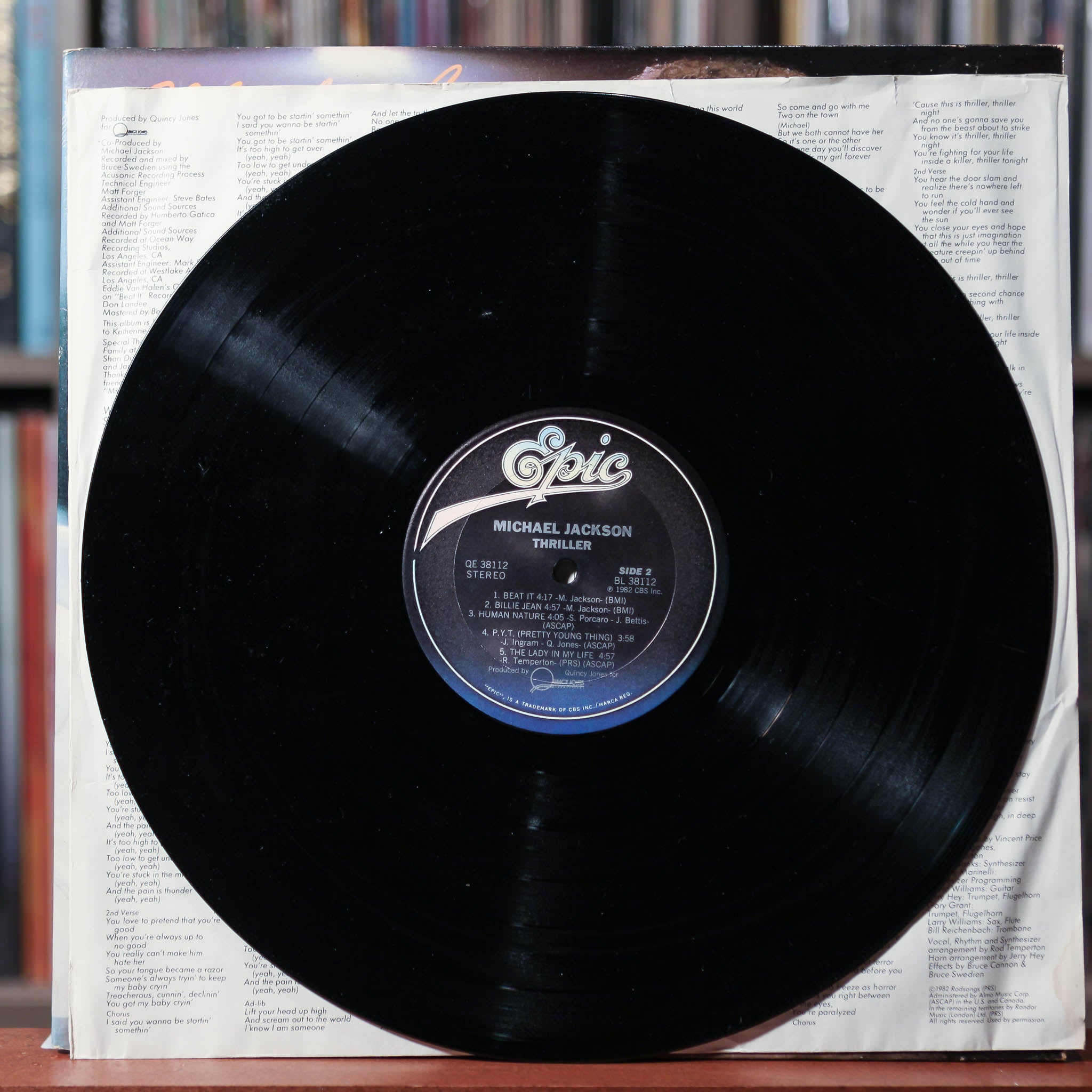 Michael Jackson - Thriller - 1st Press / No MJ Credit - 1982 CBS, EX/V