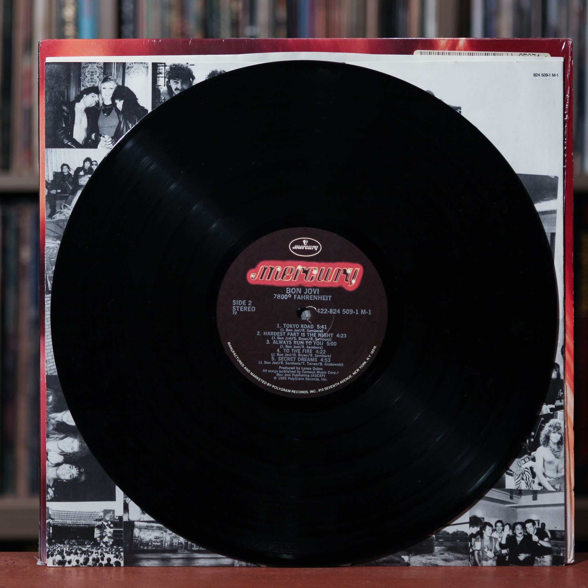 Bon Jovi - 7800° Fahrenheit - 1985 Polygram, EX/VG+ w/Shrink & Hype