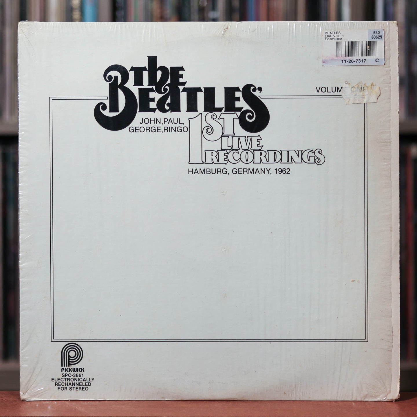 The Beatles - 1st Live Recordings (Volume One) - 1979 Pickwick, VG+/VG+ w/Shrink