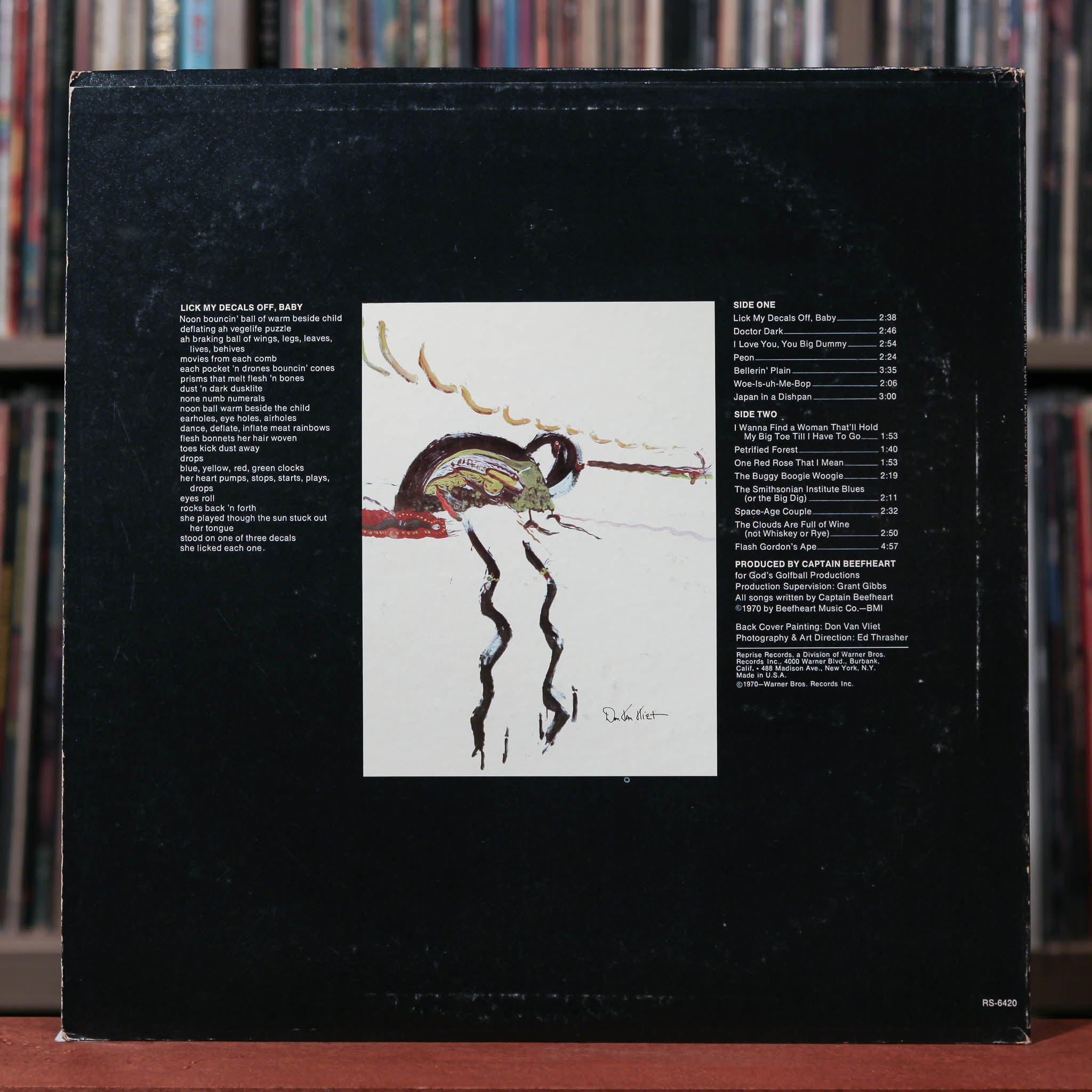 captain beefheart / Lick My Decals 〜LP CAPTAIN BEEFHEART Lick My Decals Off, Baby reviews