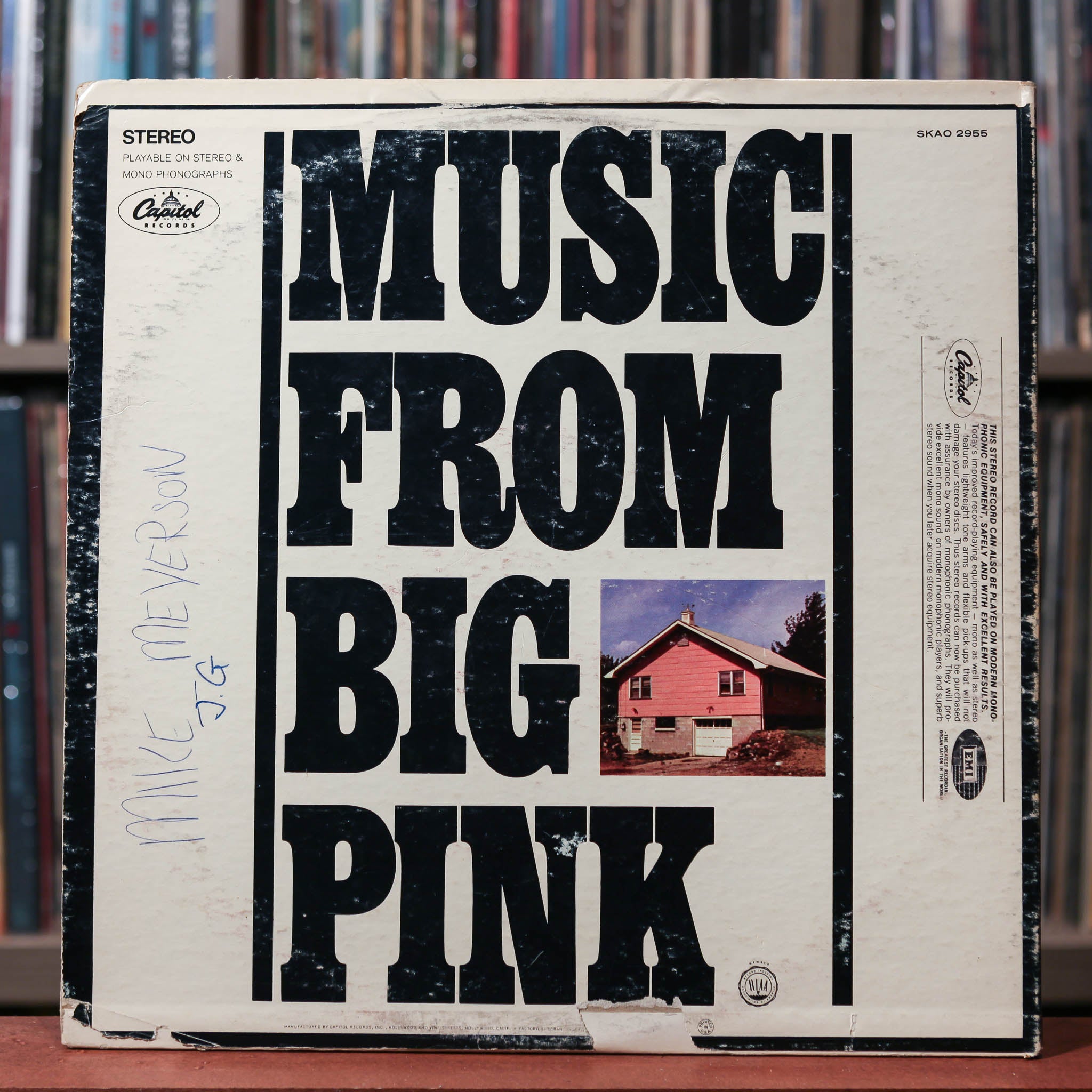 The Band - Music From Big Pink - 1968 Capitol Records, VG+/VG+