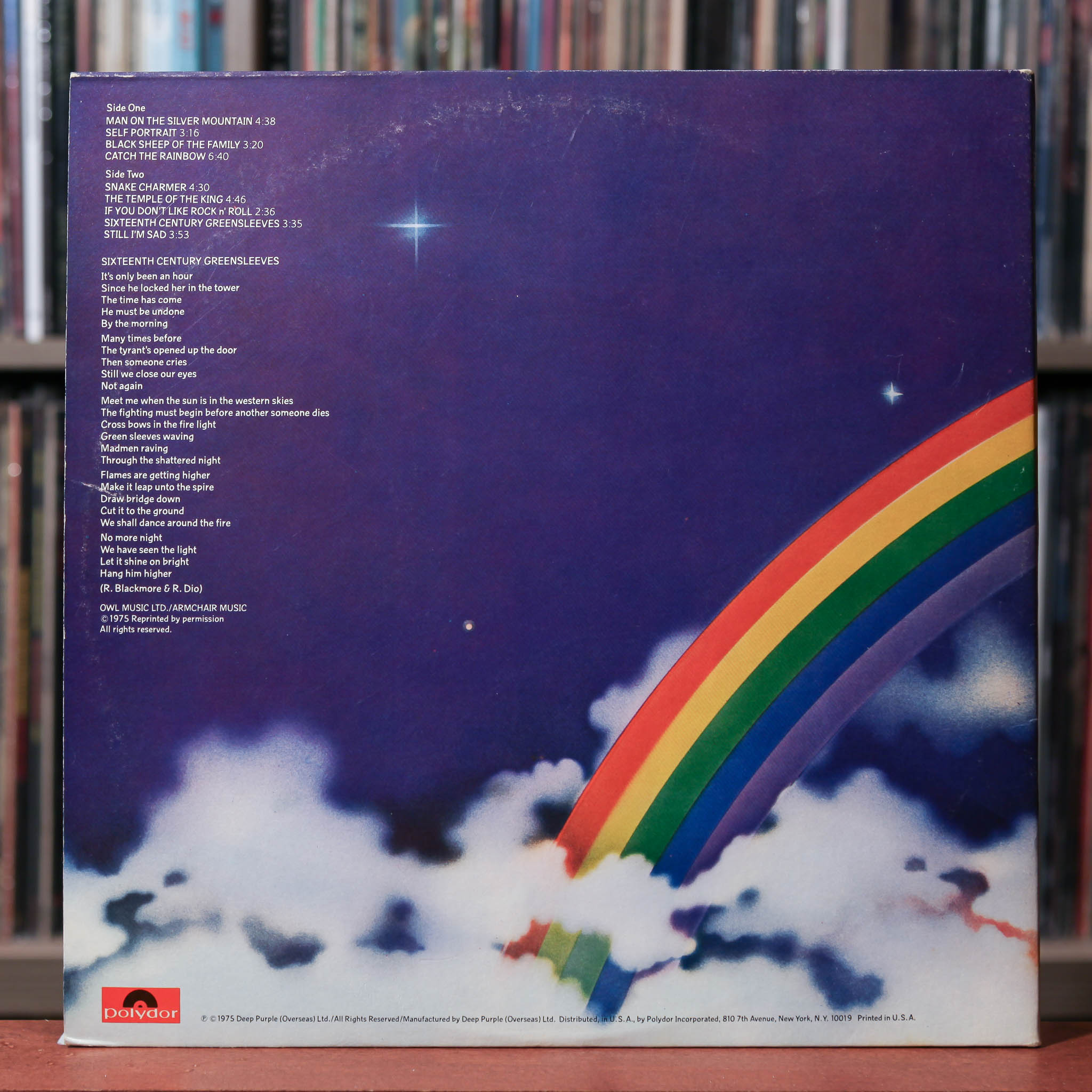 Rainbow - Ritchie Blackmore's Rainbow - 1975 Oyster/Poldor, VG/VG