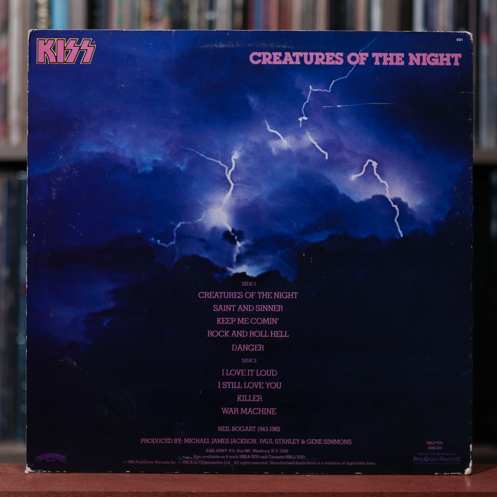 Kiss - Creatures Of The Night 1982 Casablanca - VG+/VG+ - Autographed