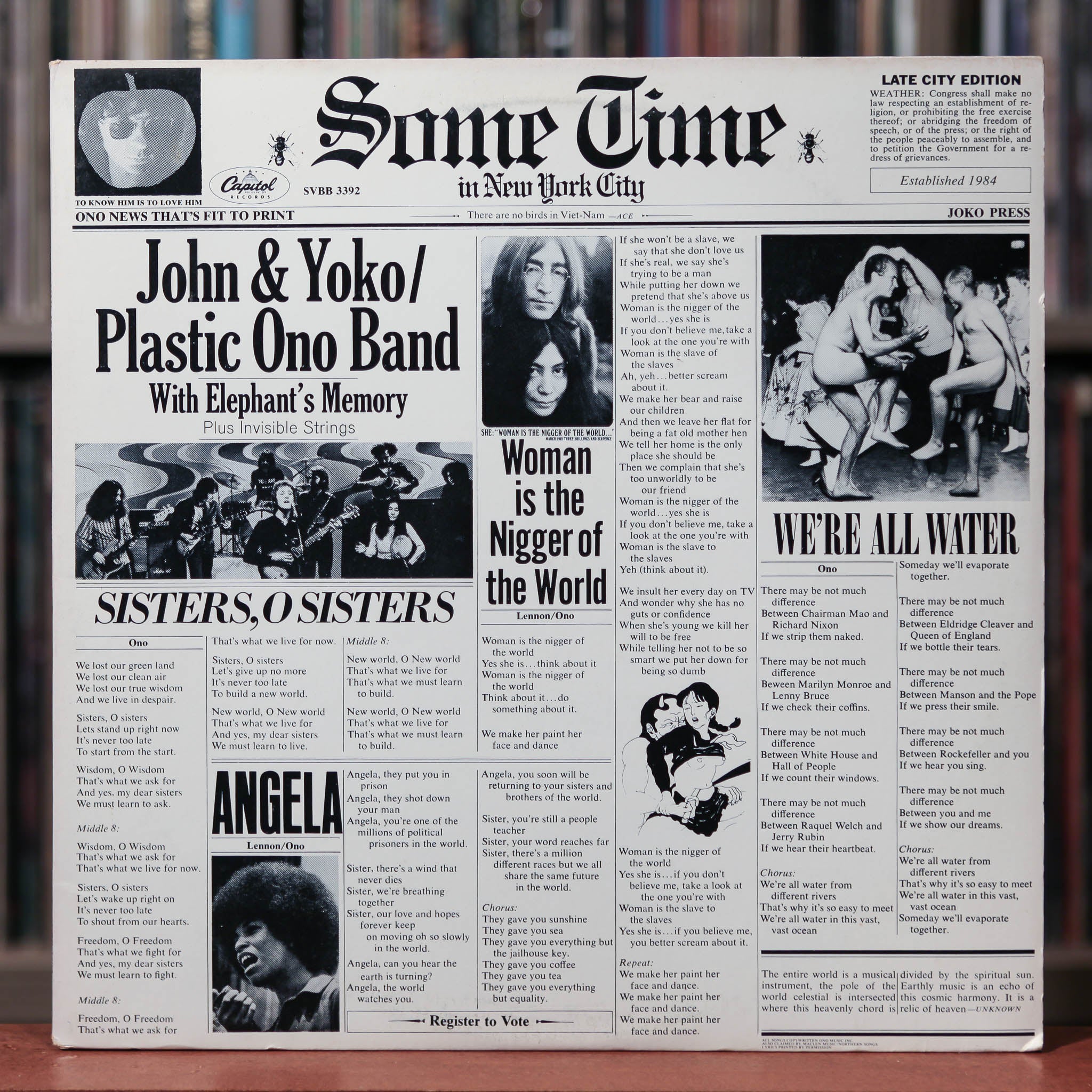 John Lennon & Yoko Ono / Plastic Ono Band - Some Time In New York City, 2x Vinyl LP John Lennon & Yoko Ono / Plastic Ono Band - Some Time In New York City, 2x Vinyl LP