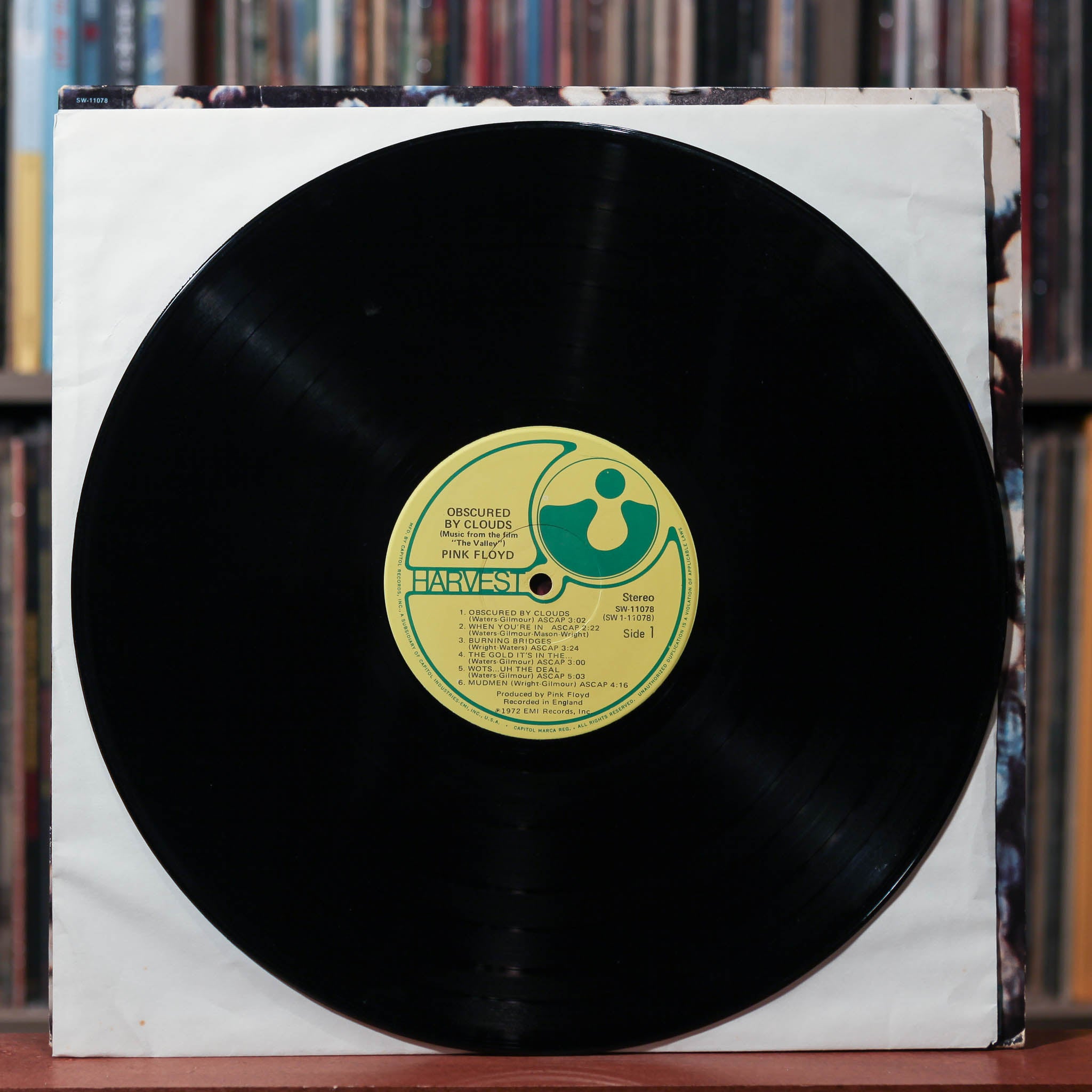 Pink Floyd - Obscured By Clouds - 1975 Harvest, VG/VG+