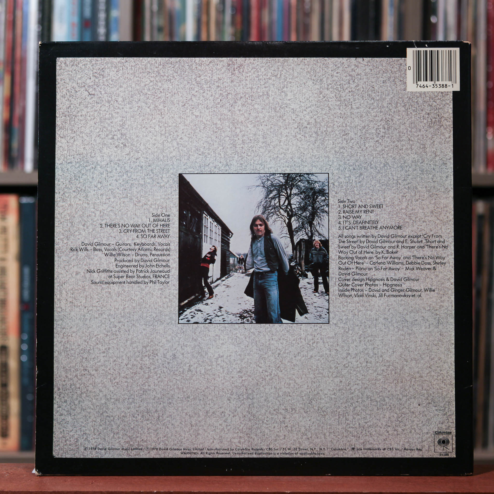 David Gilmour - David Gilmour - 1978 Columbia, VG+&frasl;VG+