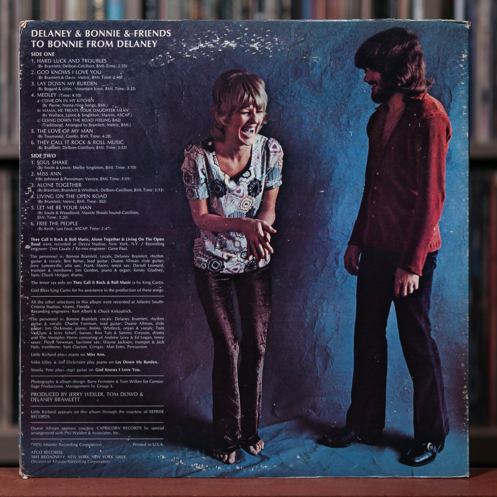 Delaney & Bonnie & Friends - To Bonnie From Delaney - 1970 ATCO, VG+/V