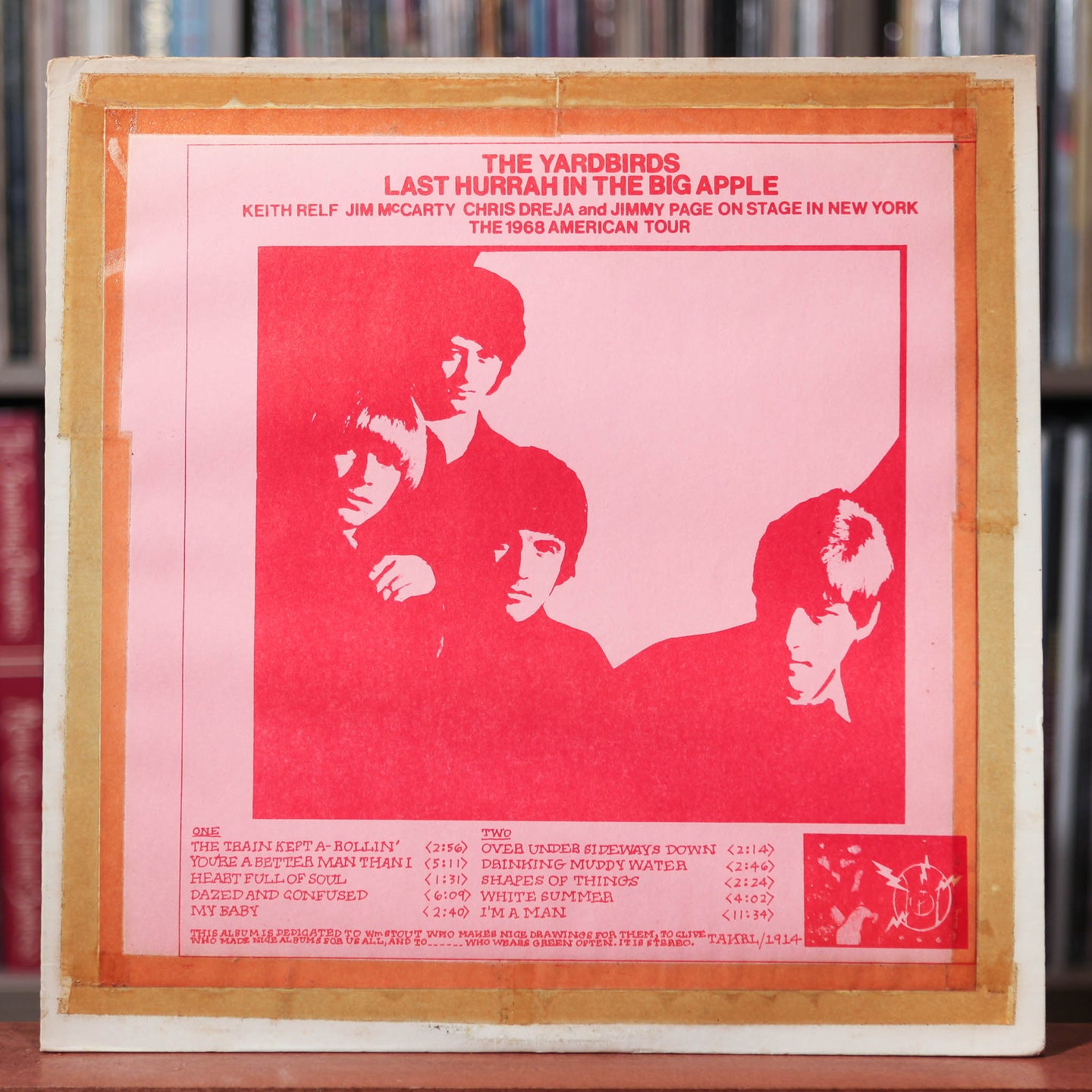 The Yardbirds - Last Hurrah In The Big Apple - 1974 The Amazing Kornyfone Record Label, VG/VG