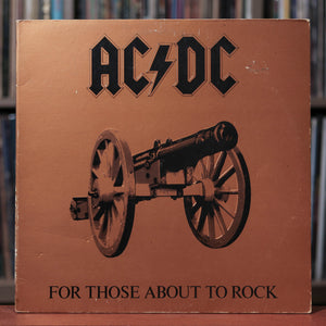 AC/DC - For Those About to Rock - 1981 Atlantic, VG/VG+