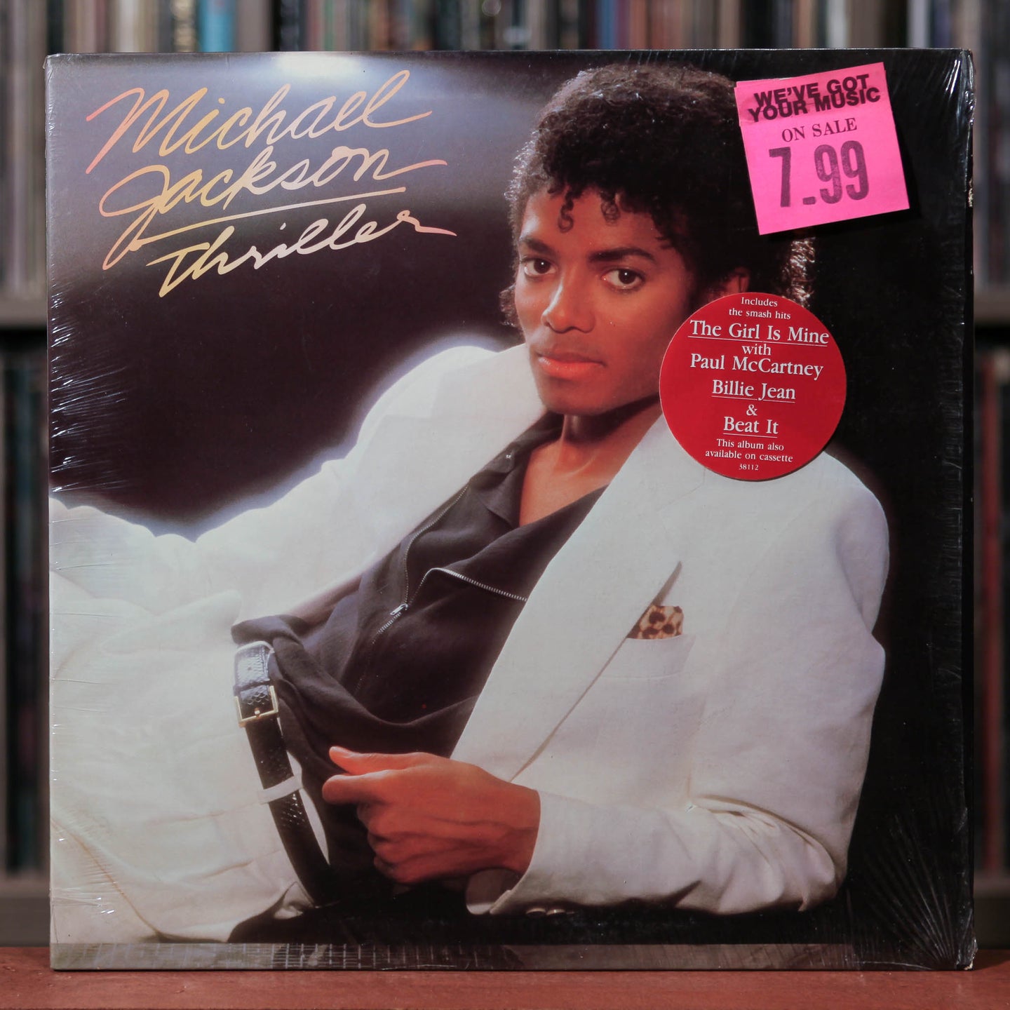 Michael Jackson - Thriller - 1982 CBS, EX/VG+ w/Shrink & Hype