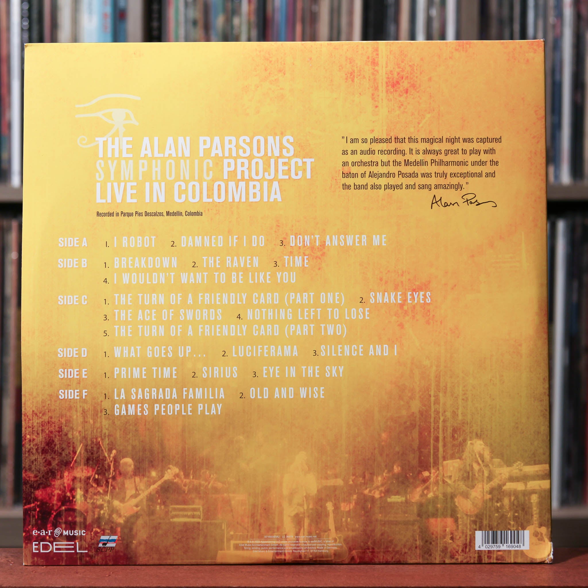 The Alan Parsons Symphonic Project - Live In Colombia - Y/B/R Color Vi