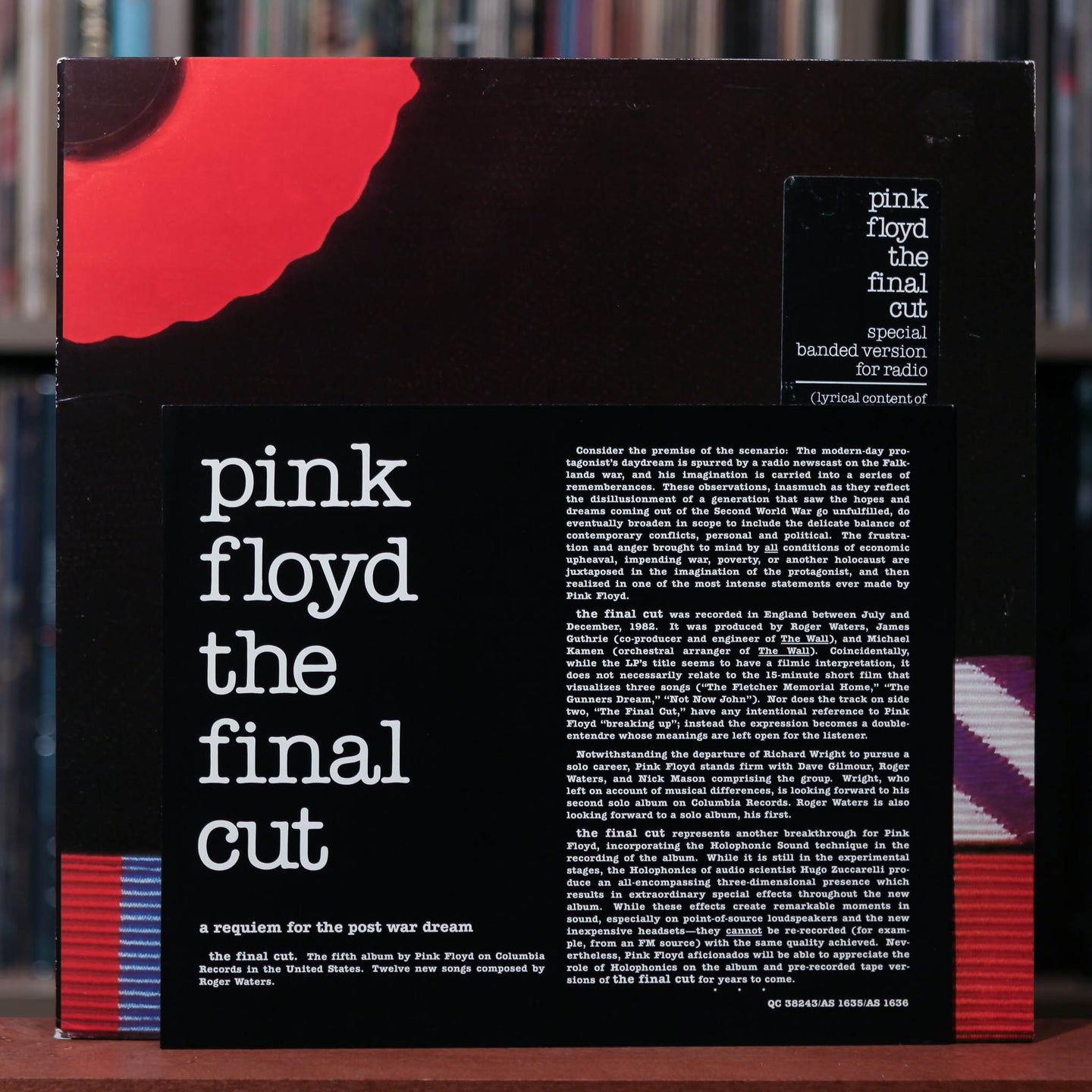 Pink Floyd - The Final Cut - 1983 Columbia PROMO - VG+/VG+